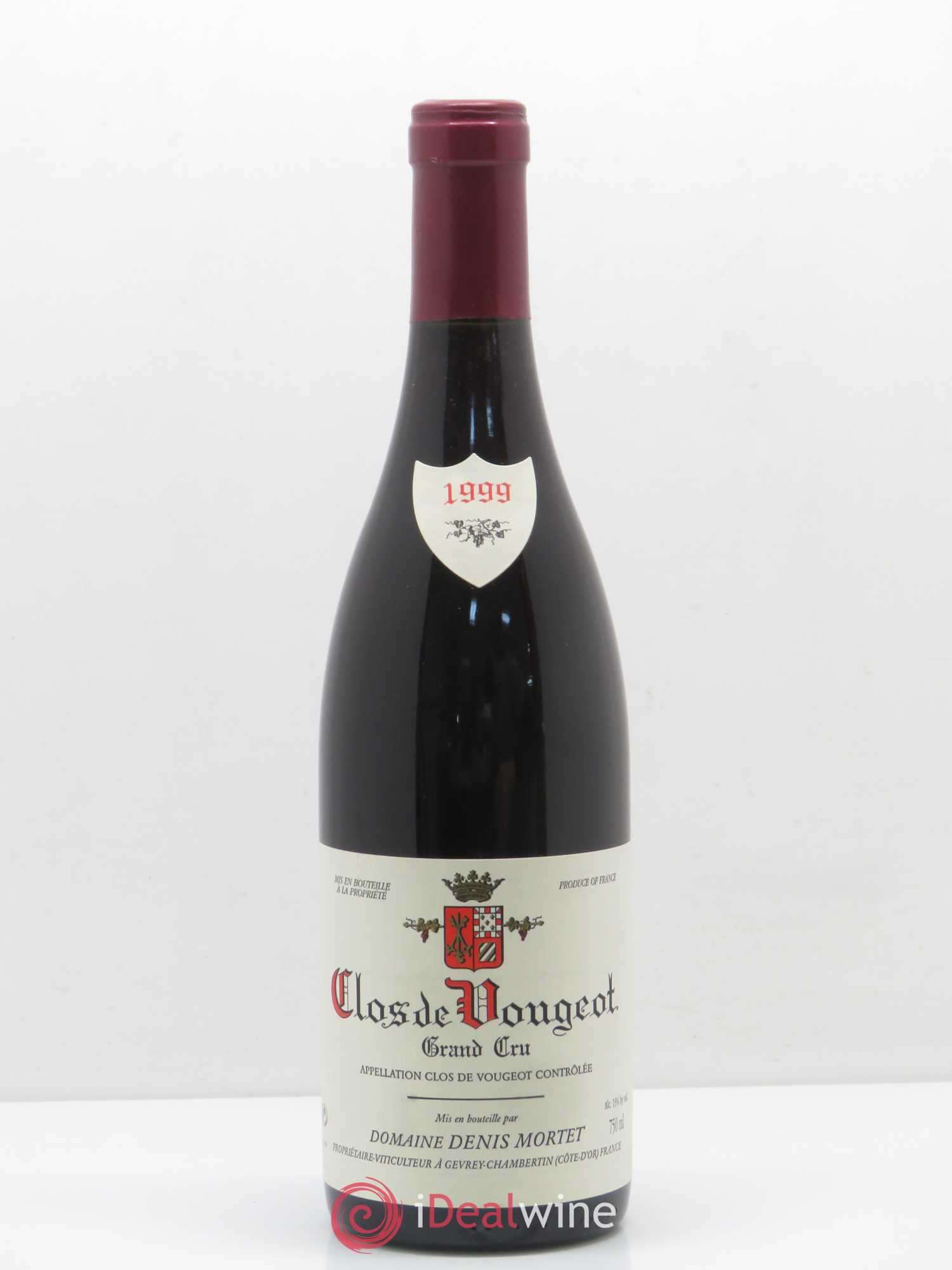 Clos de Vougeot Grand Cru Denis Mortet (Domaine) 1999 - Lot de 1 bouteille - 0