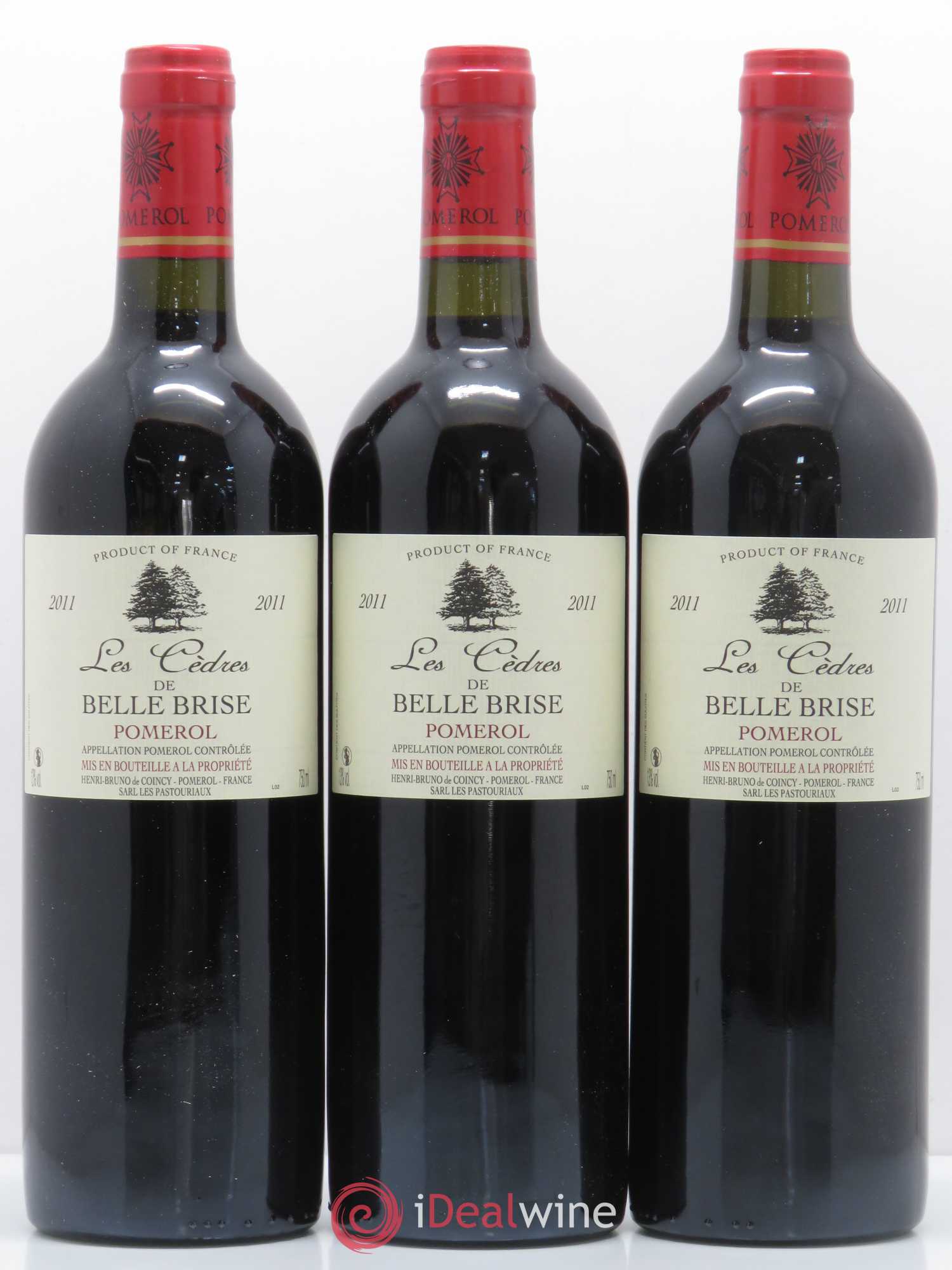 Pomerol Les Cèdres de Belle Brise 2011 - Posten von 12 Flaschen - 3