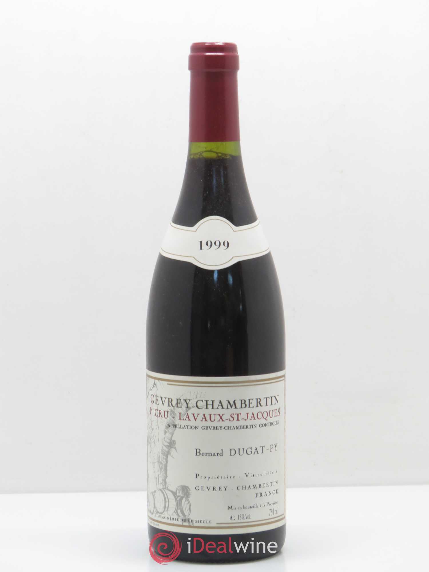 Gevrey-Chambertin 1er Cru Lavaux Saint Jacques Dugat-Py 1999 - Lot de 1 bouteille - 0