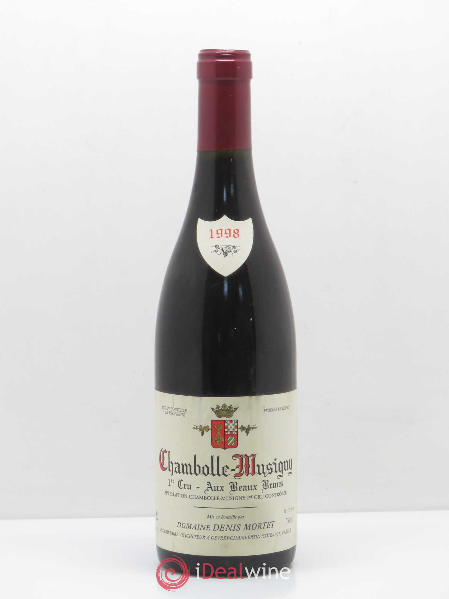 Chambolle-Musigny 1er Cru Aux Beaux Bruns Denis Mortet (Domaine) 1998 - Lot de 1 bouteille - 0
