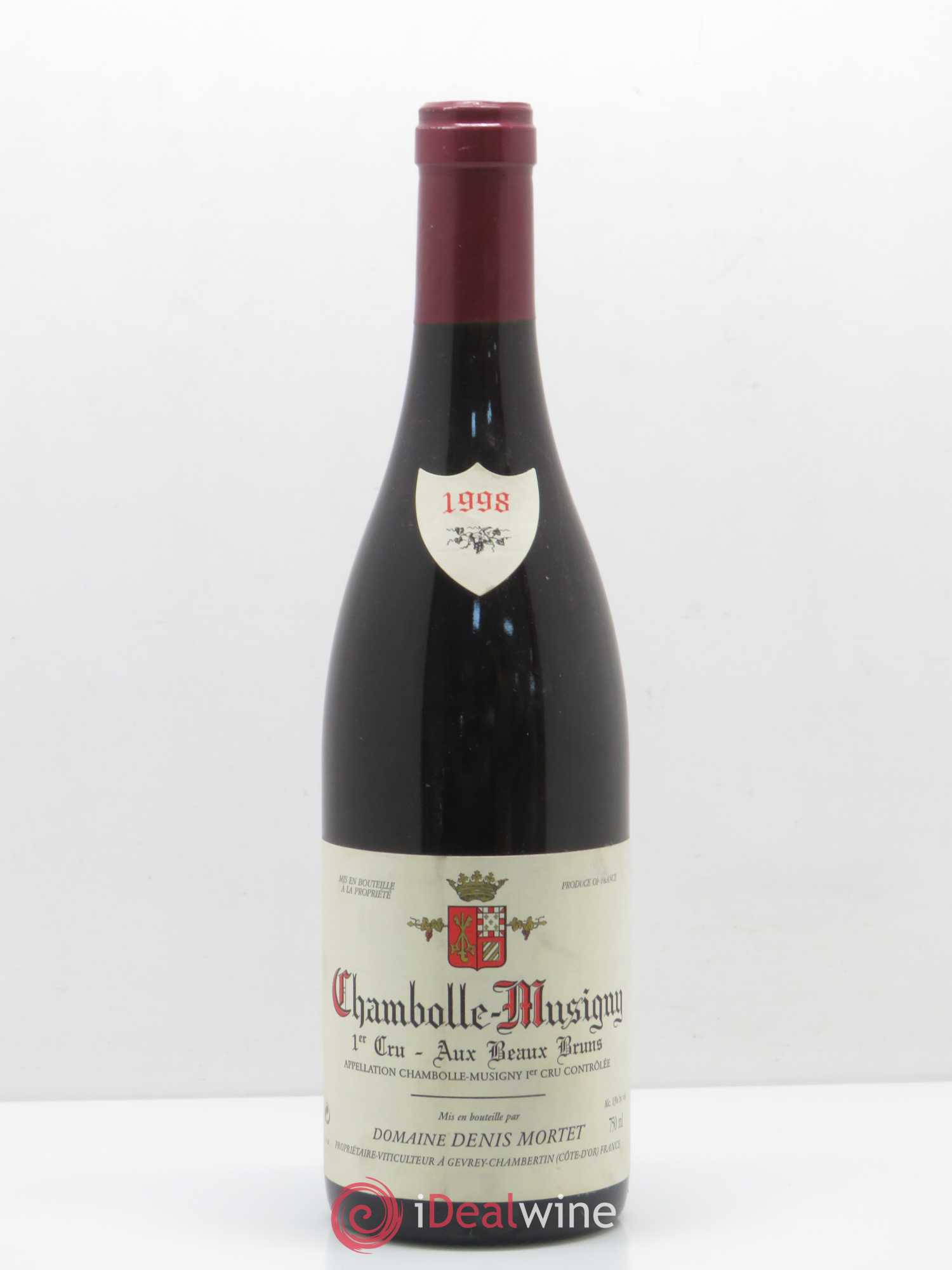 Chambolle-Musigny 1er Cru Aux Beaux Bruns Denis Mortet (Domaine) 1998 - Lot de 1 bouteille - 0