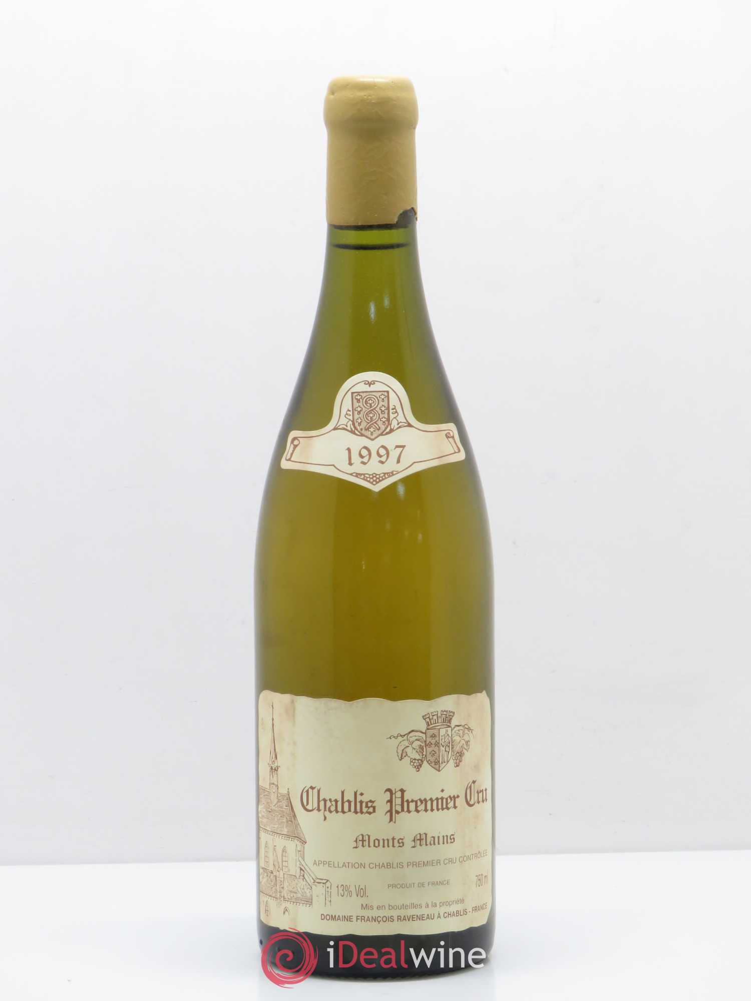 Chablis 1er Cru Monts Mains Raveneau (Domaine) 1997 - Lot de 1 bouteille - 0