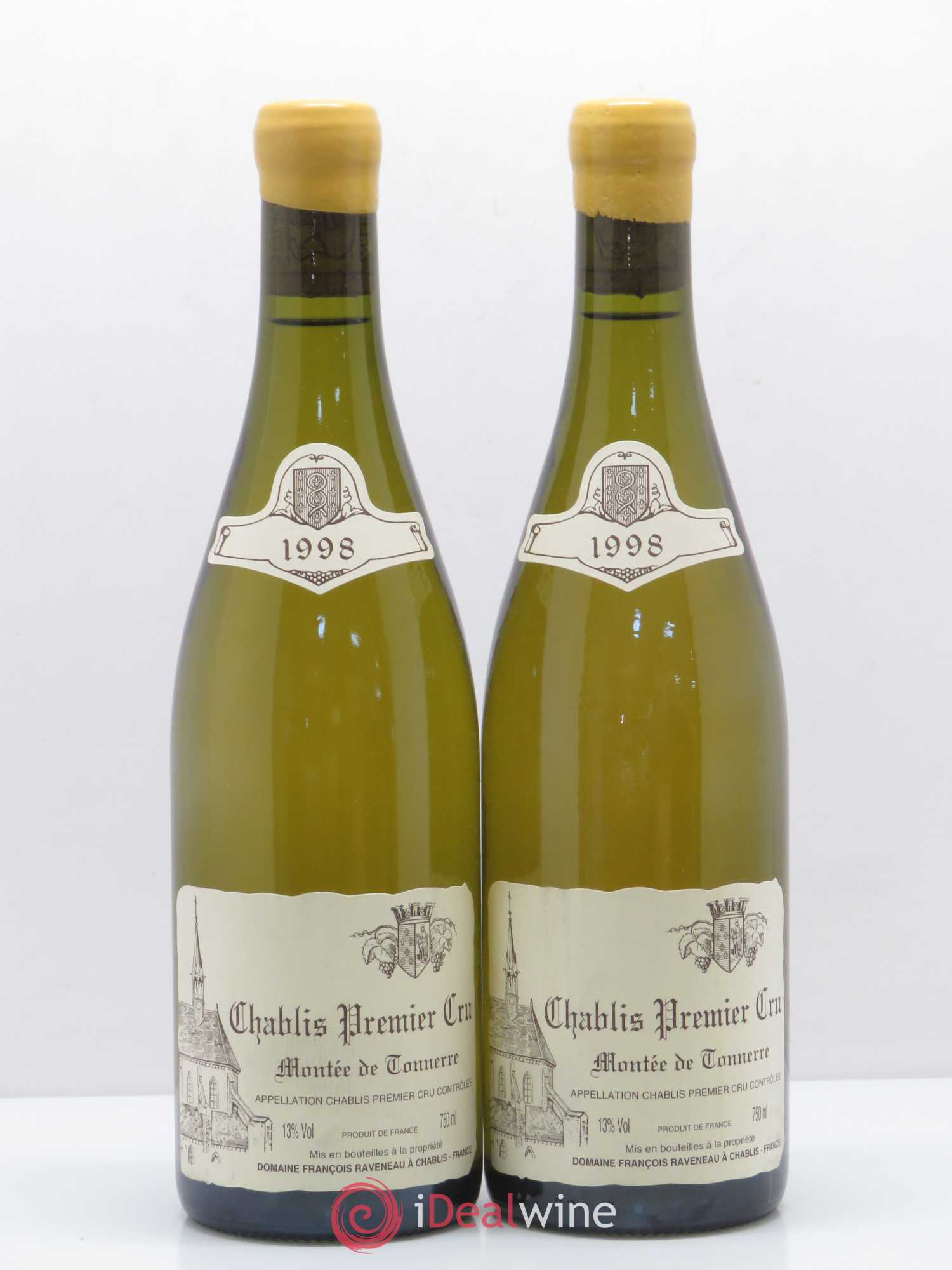 Chablis 1er Cru Montée de Tonnerre Raveneau (Domaine) 1998 - Lot de 2 bouteilles - 0
