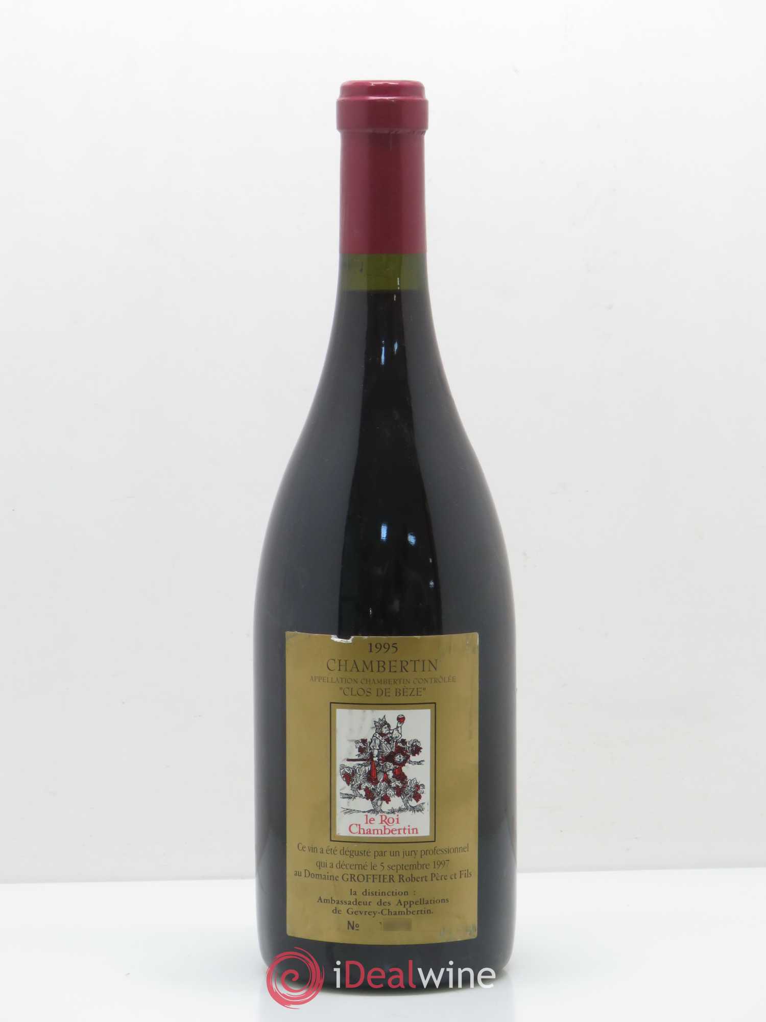 Chambertin Clos de Bèze Grand Cru Robert Groffier Père & Fils (Domaine) 1995 - Lot de 1 bouteille - 1
