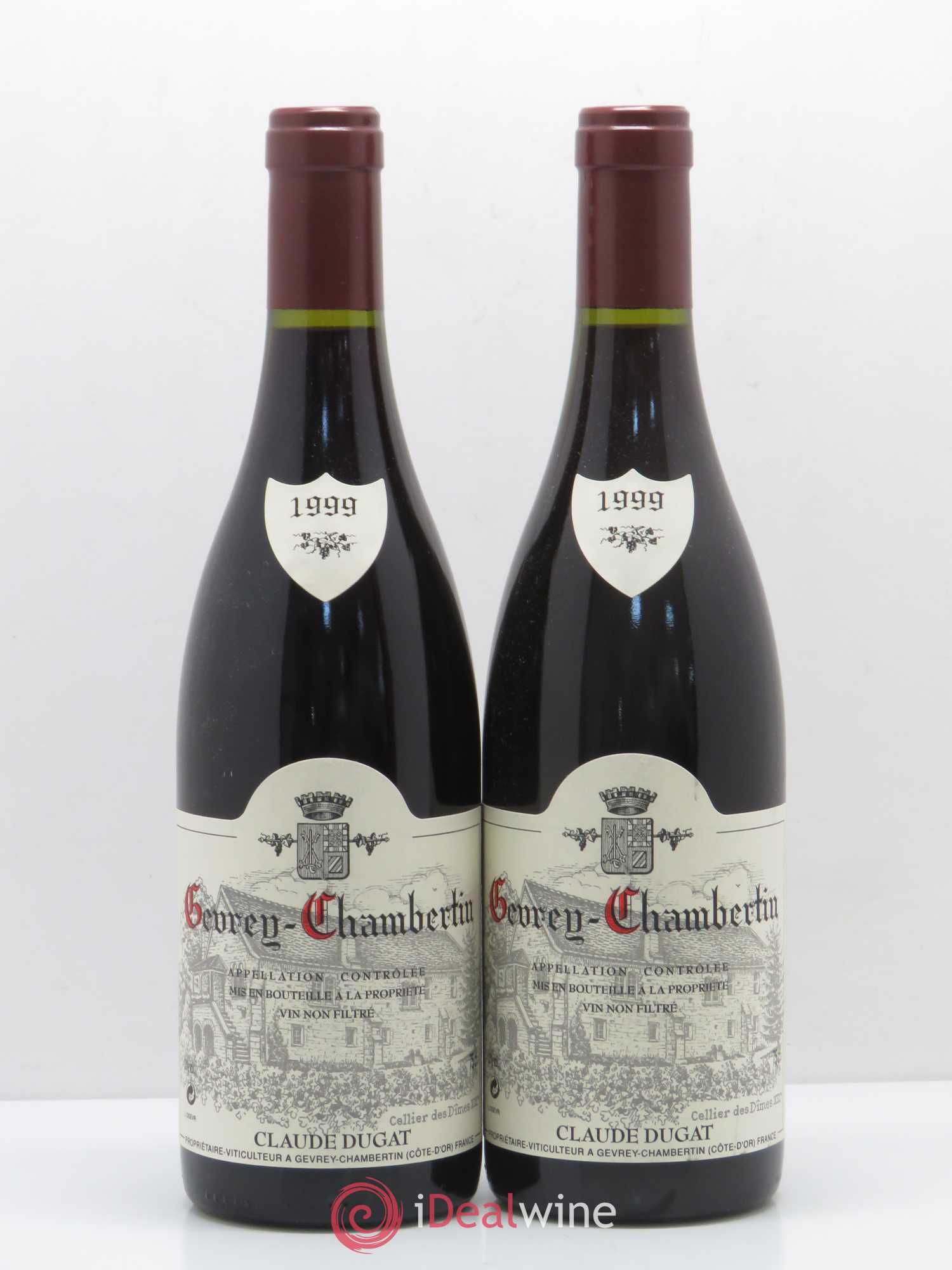 Gevrey-Chambertin Claude Dugat 1999 - Lot de 2 bouteilles - 0