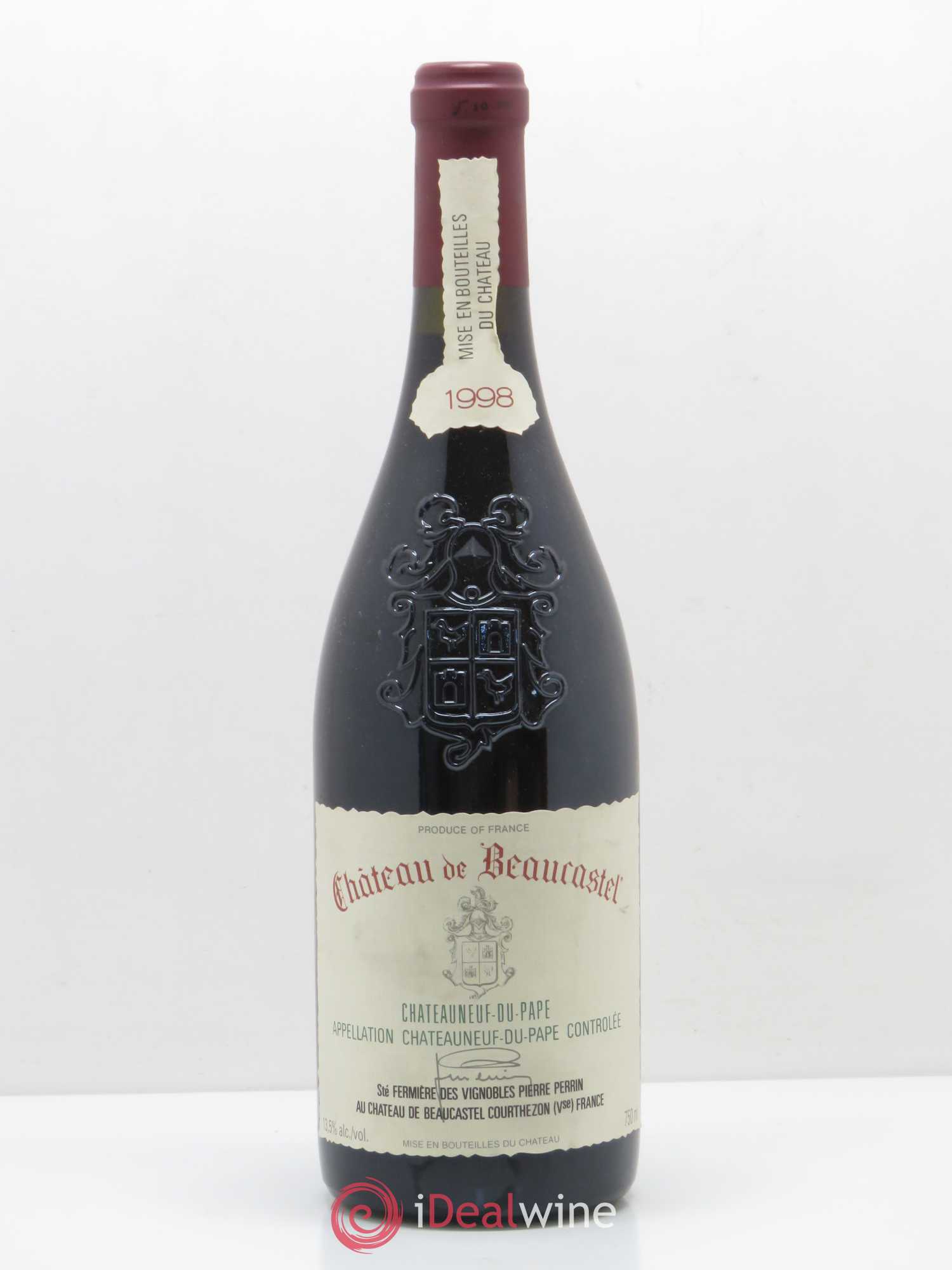 Châteauneuf-du-Pape Château de Beaucastel Famille Perrin 1998 - Lot de 1 bouteille - 0