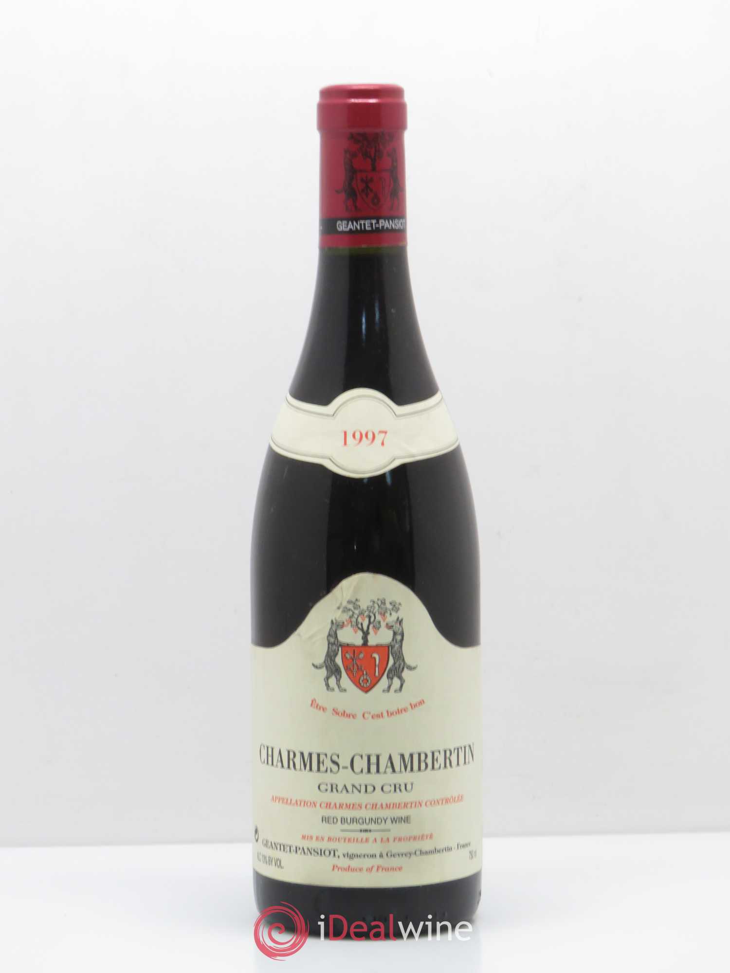 Charmes-Chambertin Grand Cru Geantet-Pansiot 1997 - Lot de 1 bouteille - 0