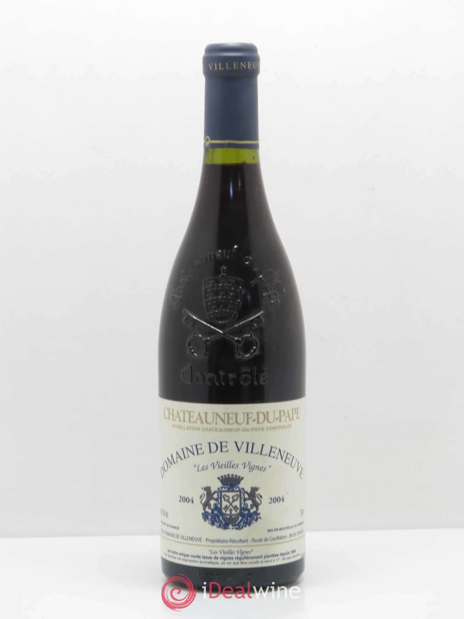 Châteauneuf-du-Pape Villeneuve Vieilles Vignes 2004 - Posten von 1 Flasche - 0
