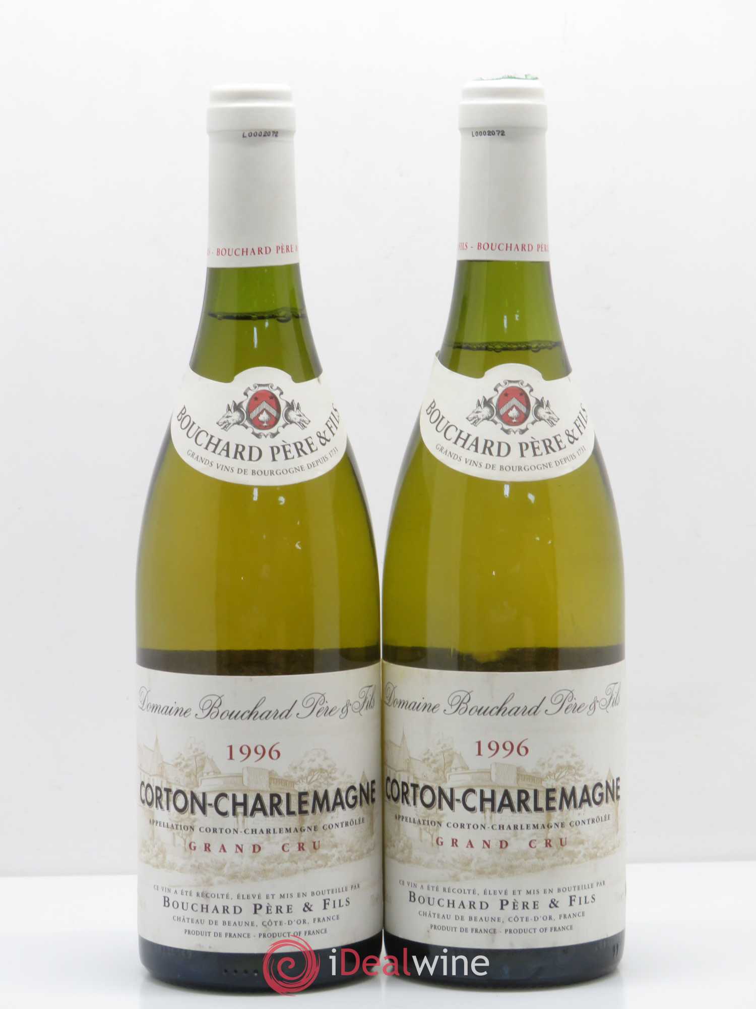 Corton-Charlemagne Grand Cru Bouchard Père & Fils 1996 - Lot de 2 bouteilles - 0