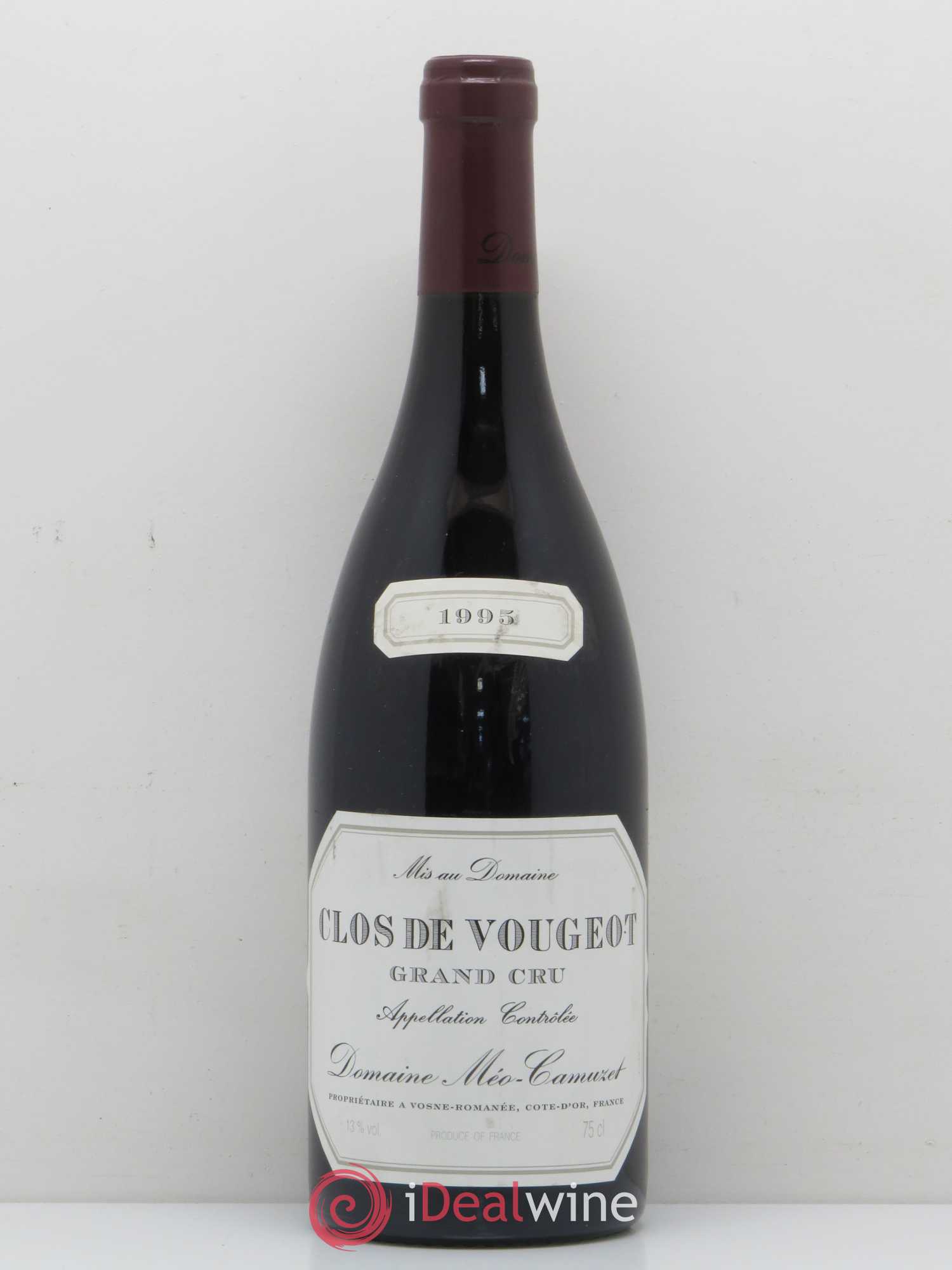 Clos de Vougeot Grand Cru Méo-Camuzet (Domaine) 1995 - Lot de 1 bouteille - 0