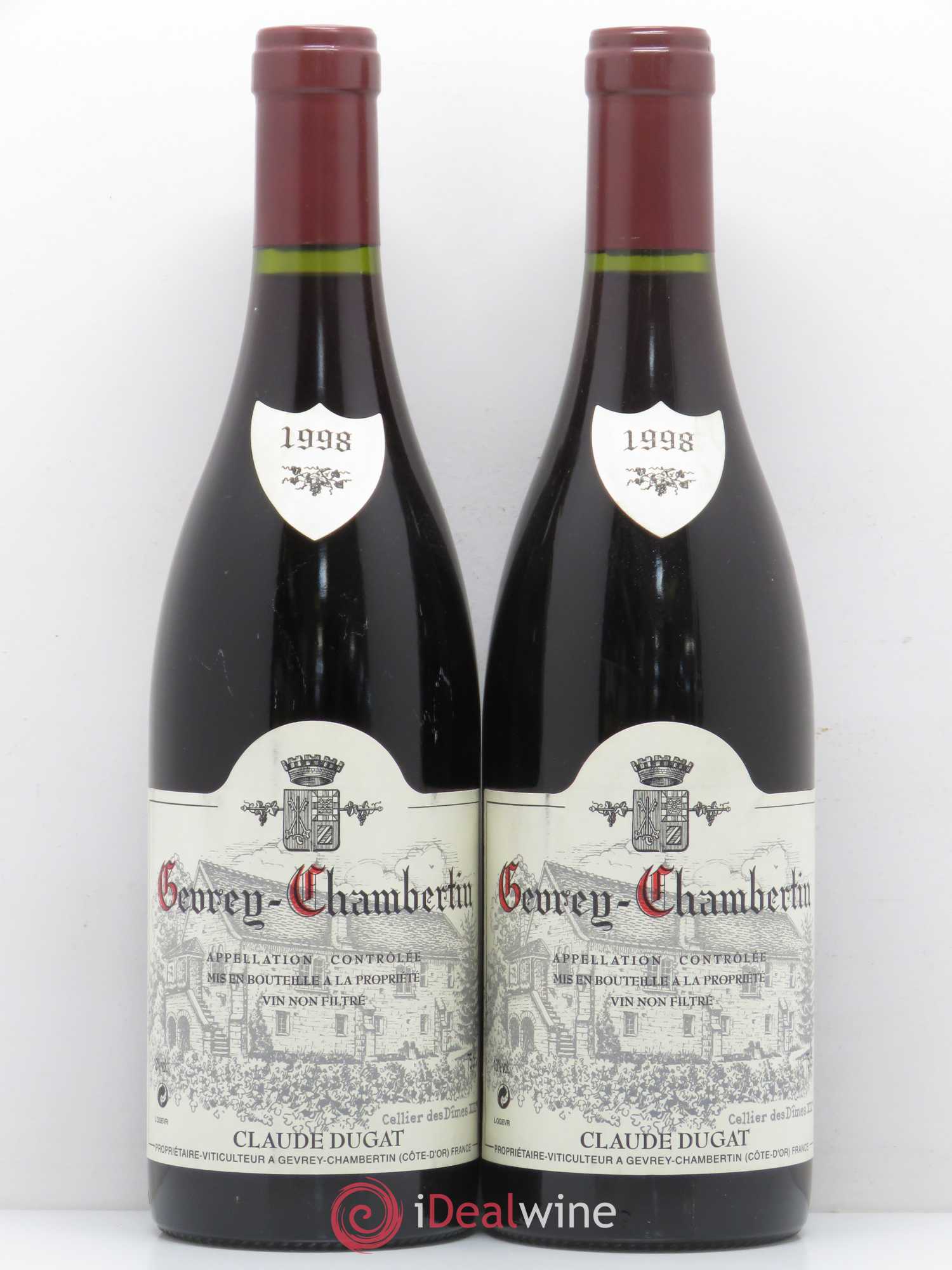 Gevrey-Chambertin Claude Dugat 1998 - Lot de 5 bouteilles - 2