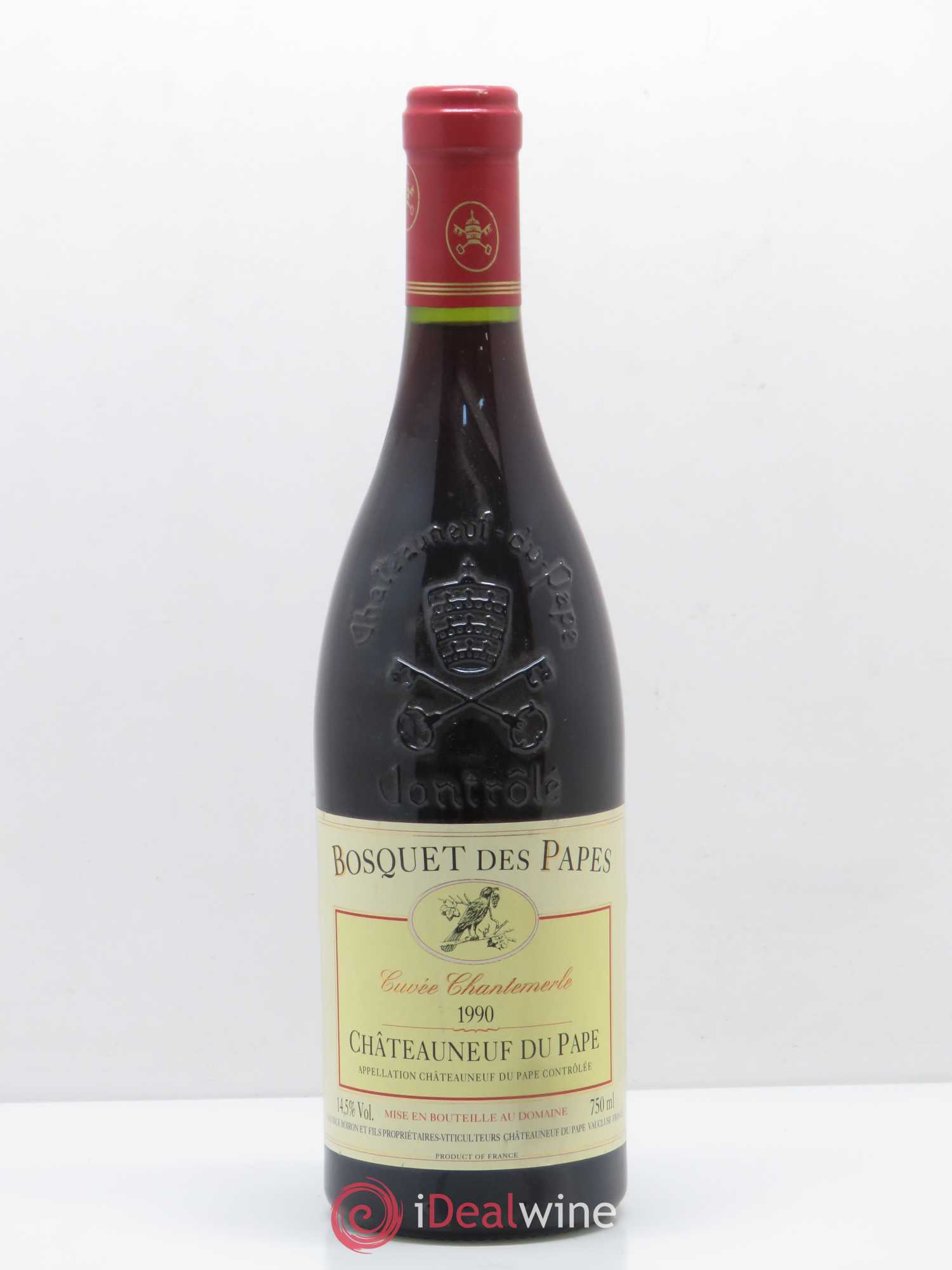 Châteauneuf-du-Pape cuvée Chantemerle Bosquet des papes 1990 - Posten von 1 Flasche - 0