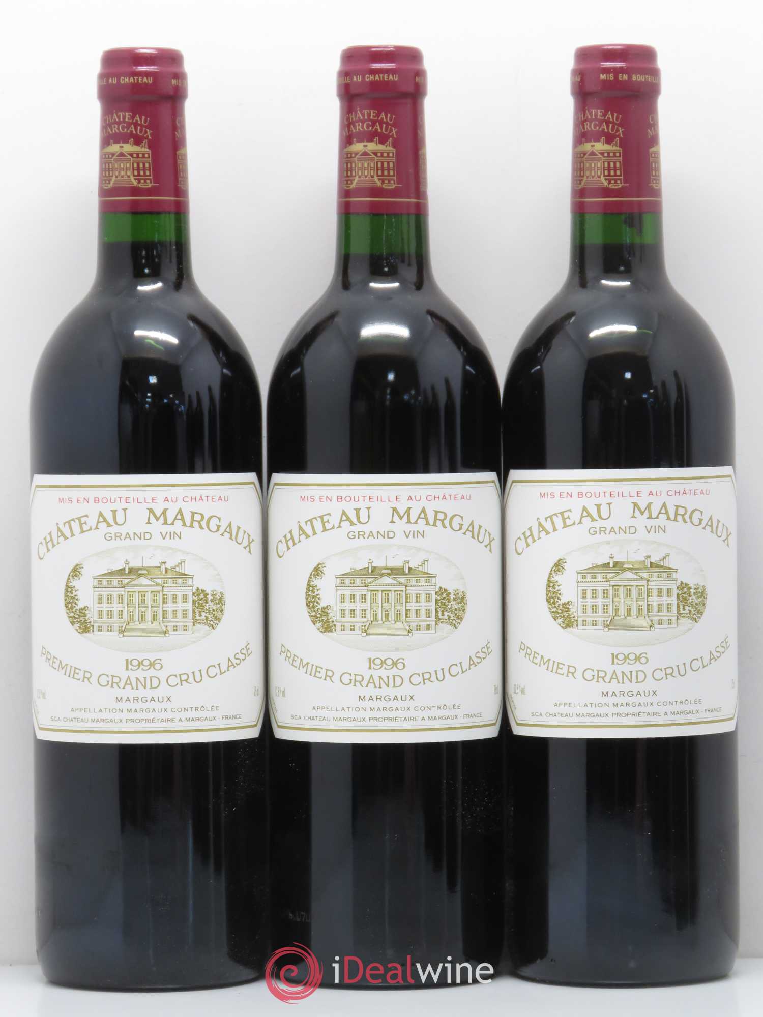 Château Margaux 1er Grand Cru Classé 1996 - Lot de 6 bouteilles - 1