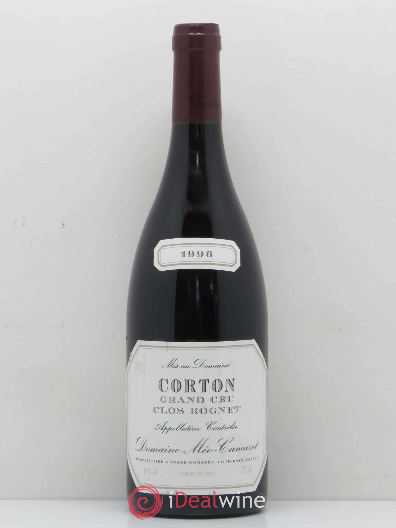 Corton Grand Cru Clos Rognet Méo-Camuzet (Domaine) 1996 - Lot de 1 bouteille - 0