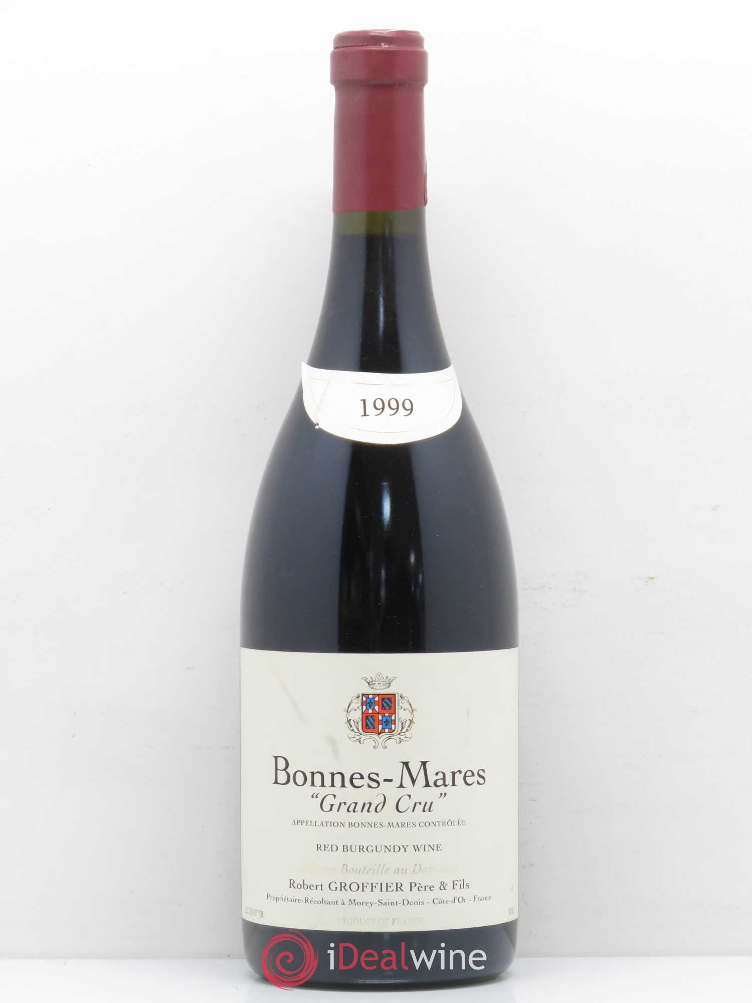 Bonnes-Mares Grand Cru Robert Groffier Père & Fils (Domaine) 1999 - Lot de 1 bouteille - 0
