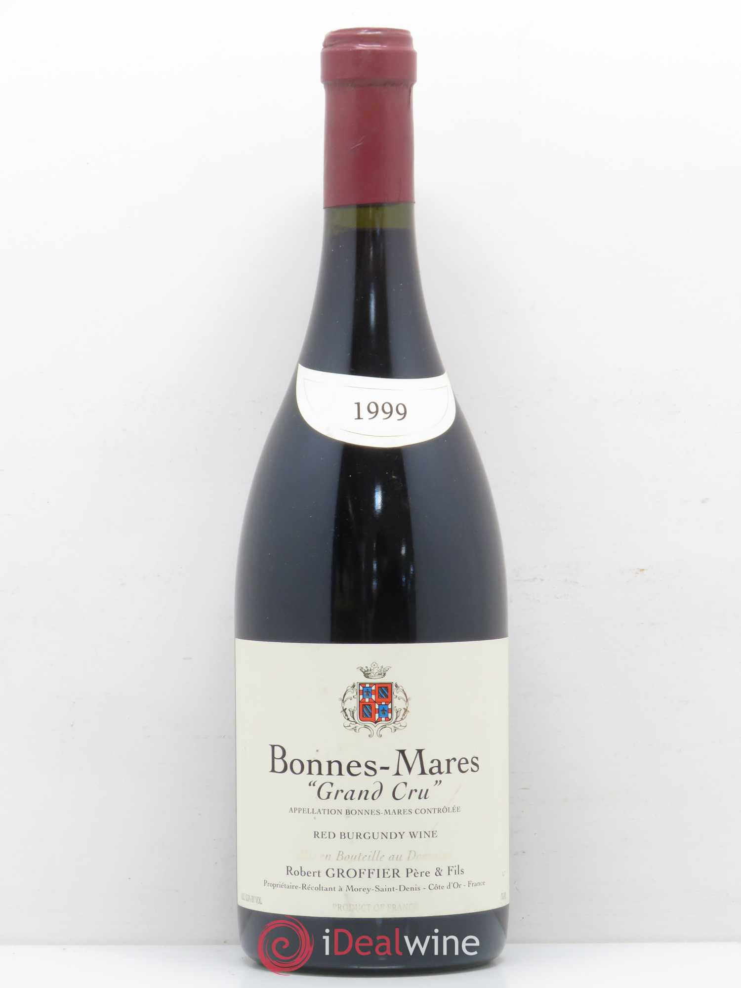 Bonnes-Mares Grand Cru Robert Groffier Père & Fils (Domaine) 1999 - Lot de 1 bouteille - 0