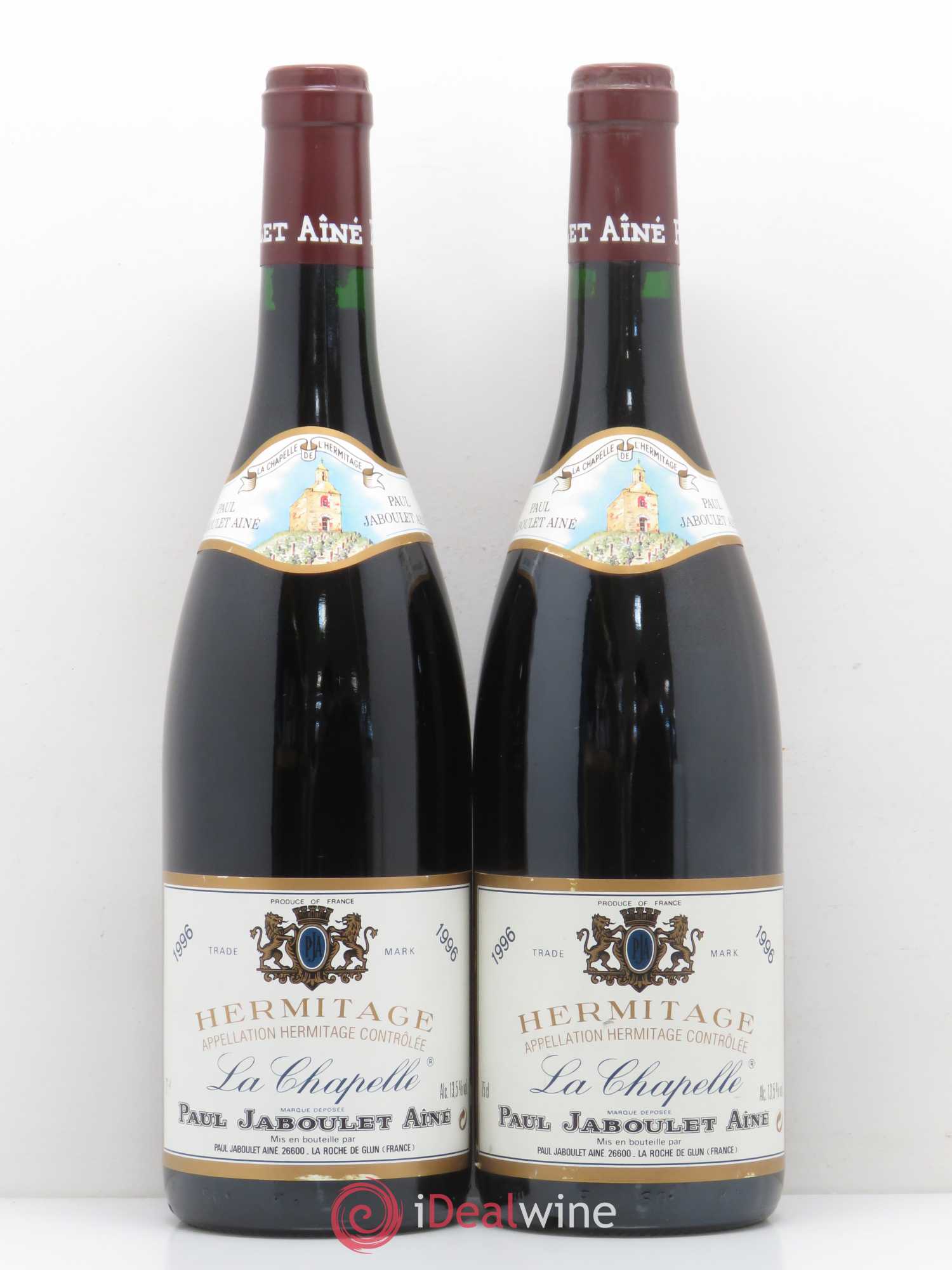 Hermitage La Chapelle Paul Jaboulet Ainé 1996 - Lot de 2 bouteilles - 0