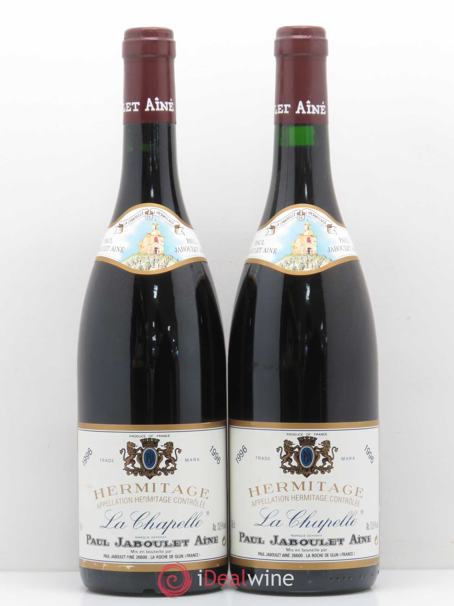 Hermitage La Chapelle Paul Jaboulet Ainé 1996 - Lot de 2 bouteilles - 0