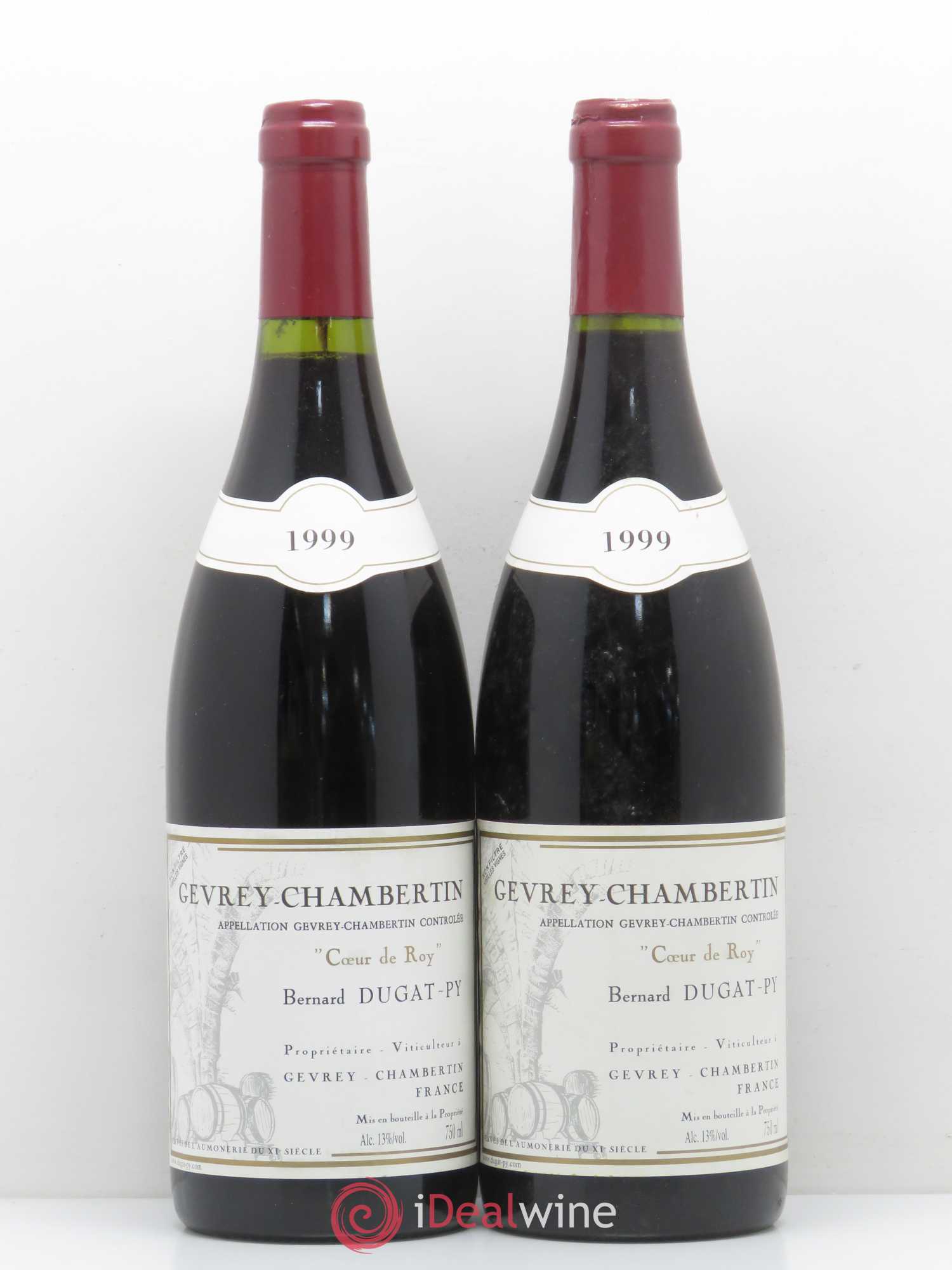 Gevrey-Chambertin Coeur de Roy Très Vieilles Vignes Dugat-Py Vieilles vignes 1999 - Lot de 2 bouteilles - 0