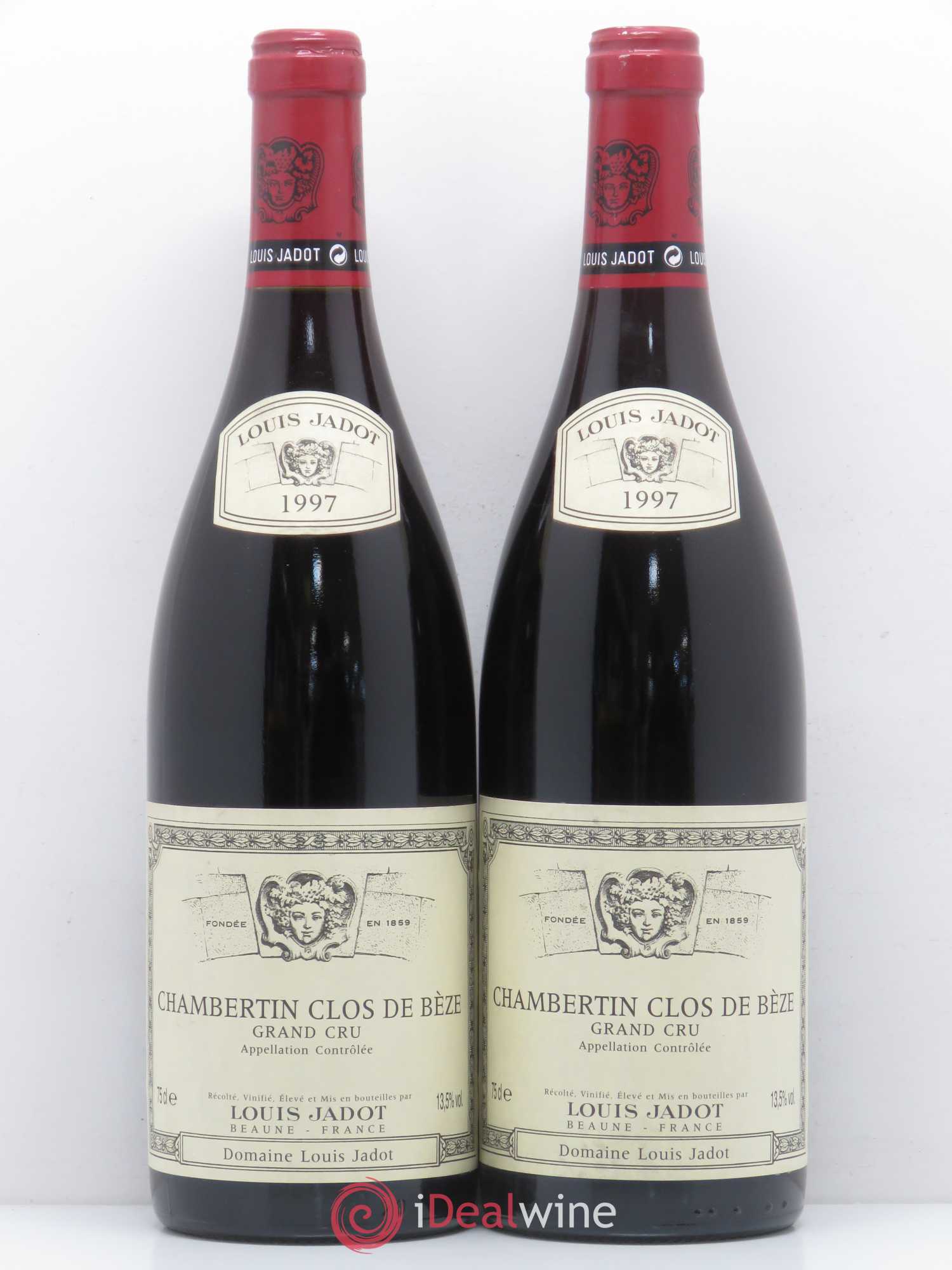 Chambertin Clos de Bèze Grand Cru Domaine Louis Jadot 1997 - Lot de 2 bouteilles - 0