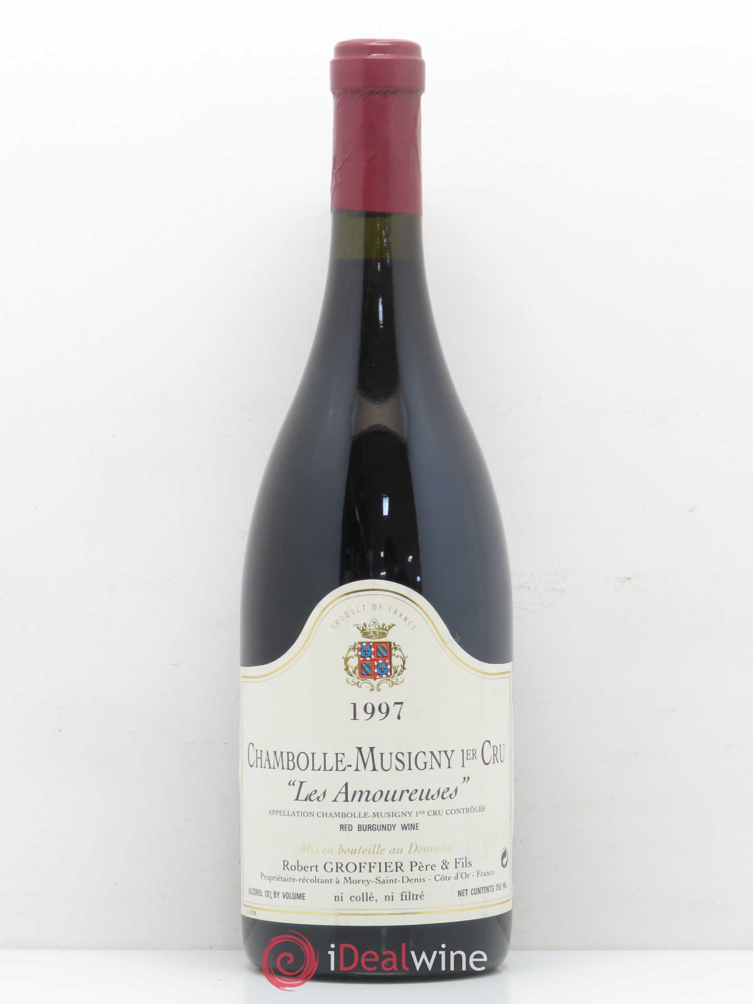 Chambolle-Musigny 1er Cru Les Amoureuses Robert Groffier Père & Fils (Domaine) 1997 - Lot de 1 bouteille - 0