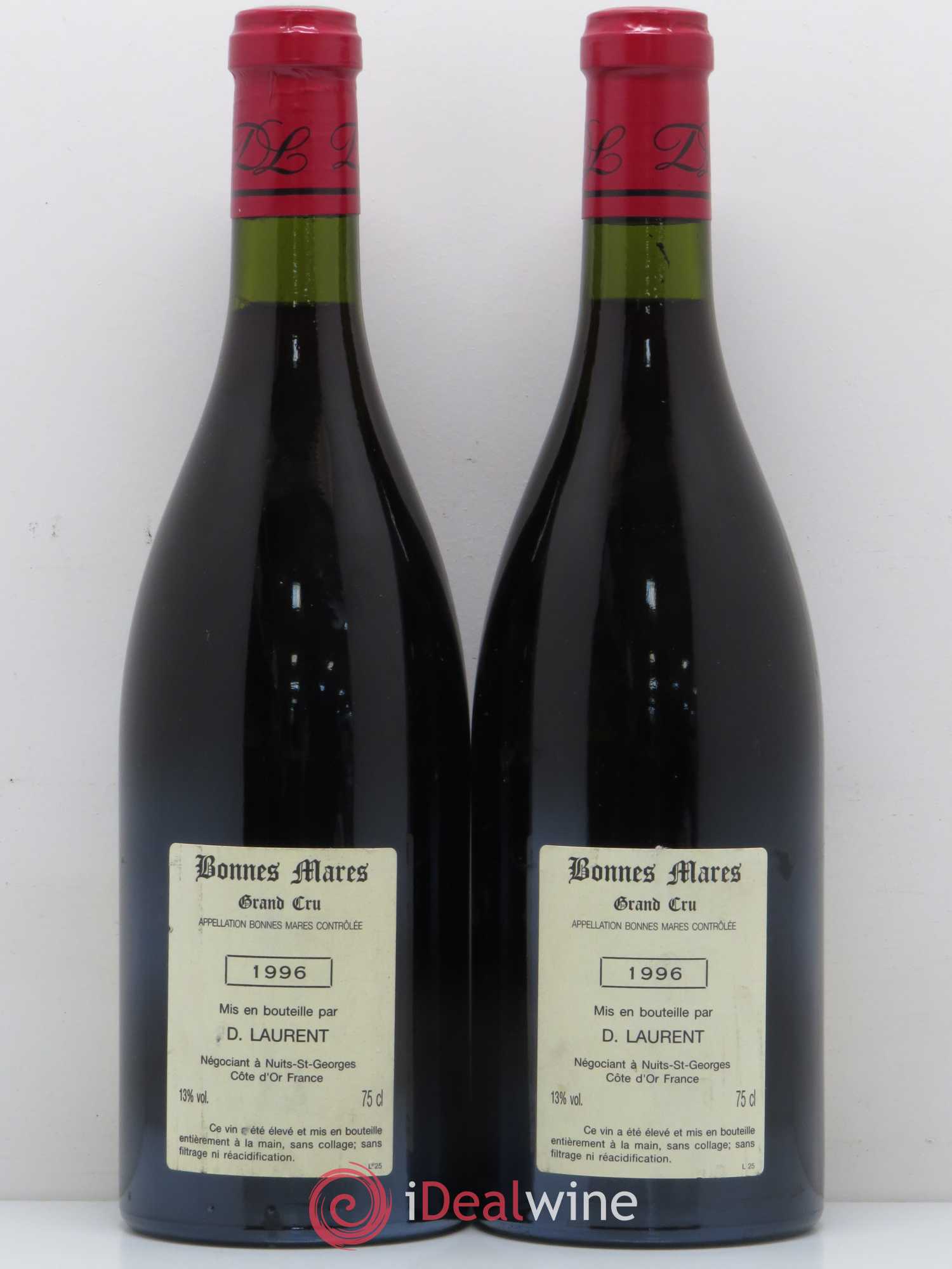 Bonnes-Mares Grand Cru Dominique Laurent 1996 - Lot de 2 bouteilles - 1