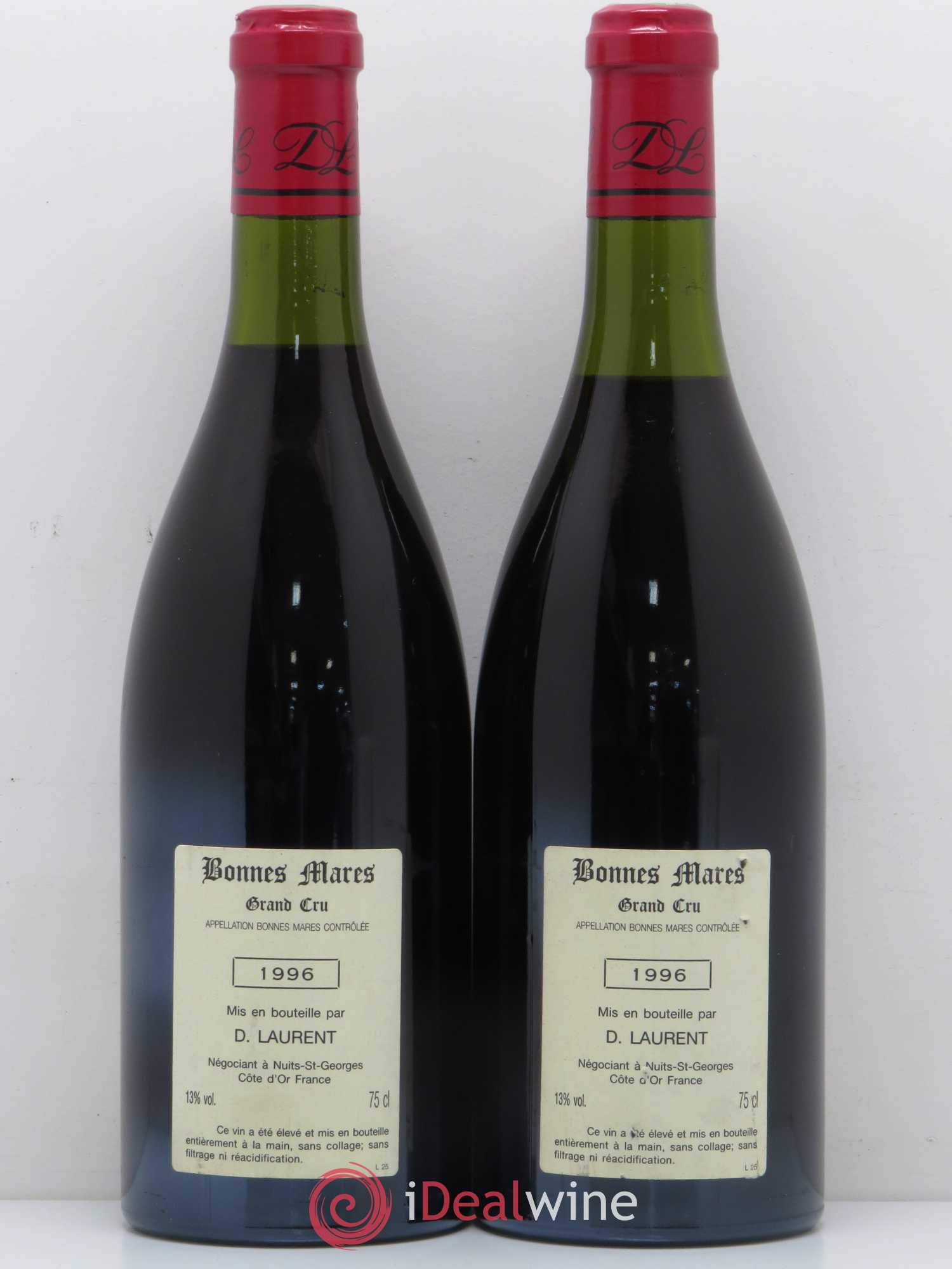 Bonnes-Mares Grand Cru Dominique Laurent 1996 - Lot de 2 bouteilles - 1
