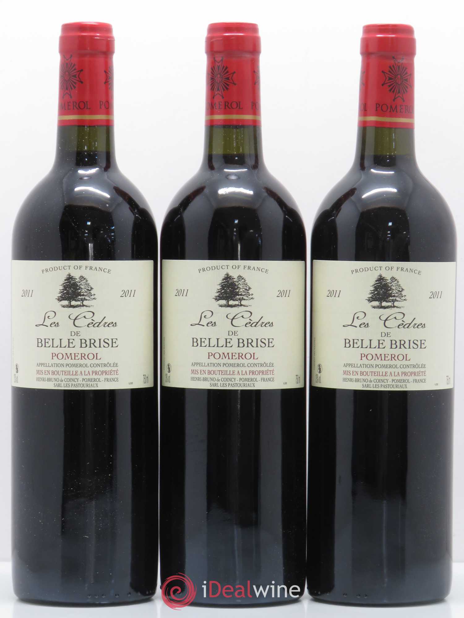 Pomerol Les Cèdres de Belle Brise 2011 - Posten von 12 Flaschen - 4