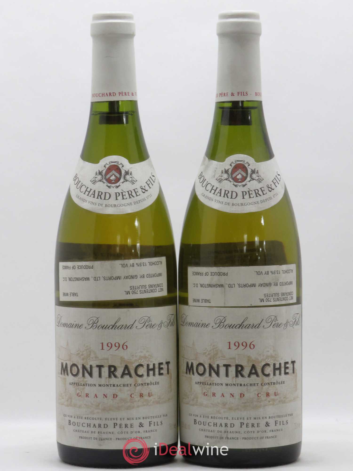 Montrachet Grand Cru Bouchard Père & Fils 1996 - Posten von 2 Flaschen - 0