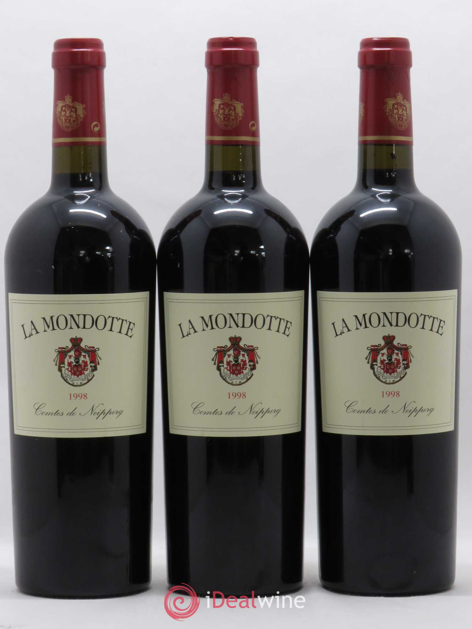 La Mondotte 1er Grand Cru Classé B depuis 2012 1998 - Lot de 3 bouteilles - 0