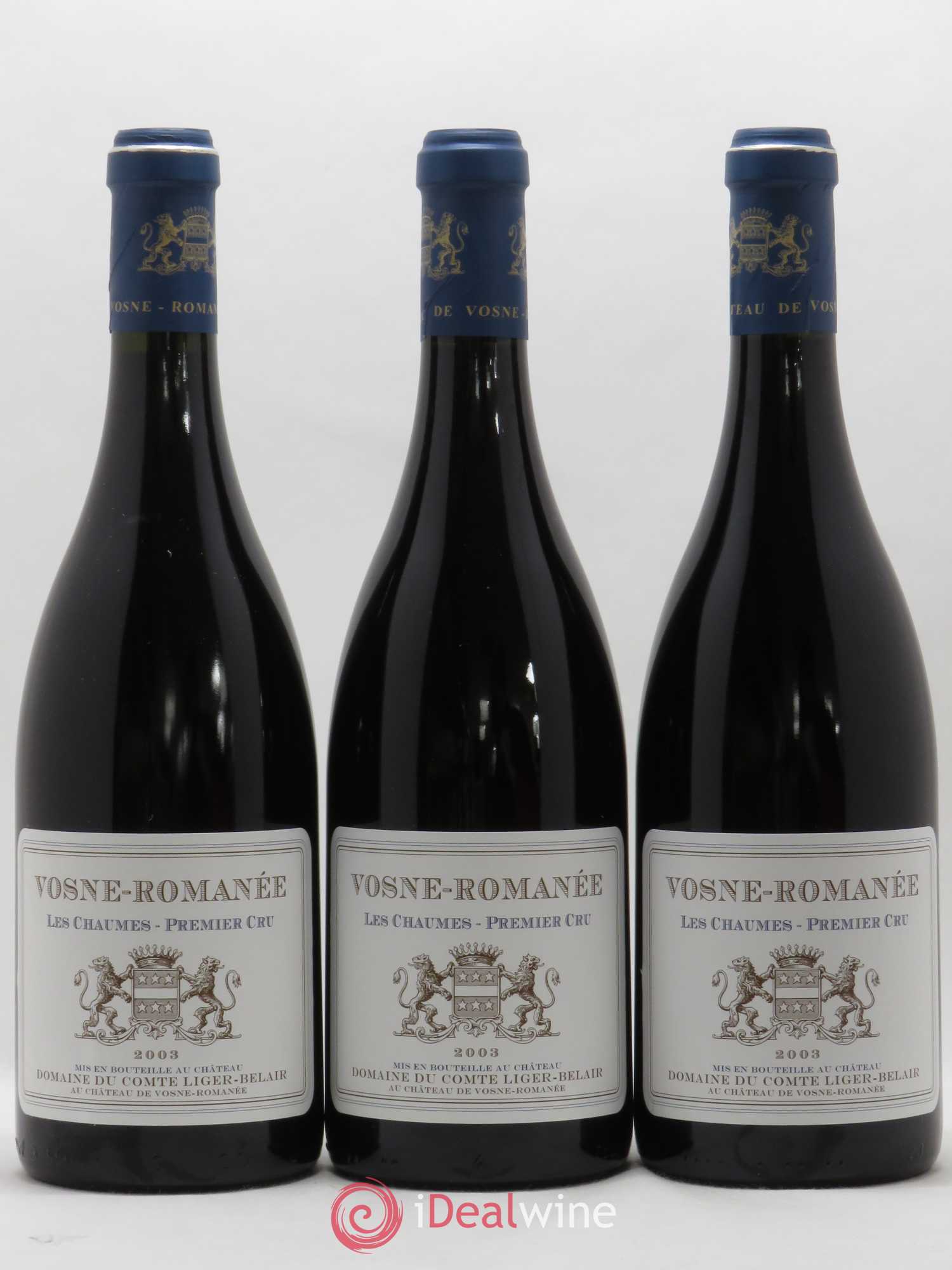 Vosne-Romanée 1er Cru Les Chaumes Comte Liger-Belair (Domaine du) 2003 - Lot de 3 bouteilles - 0