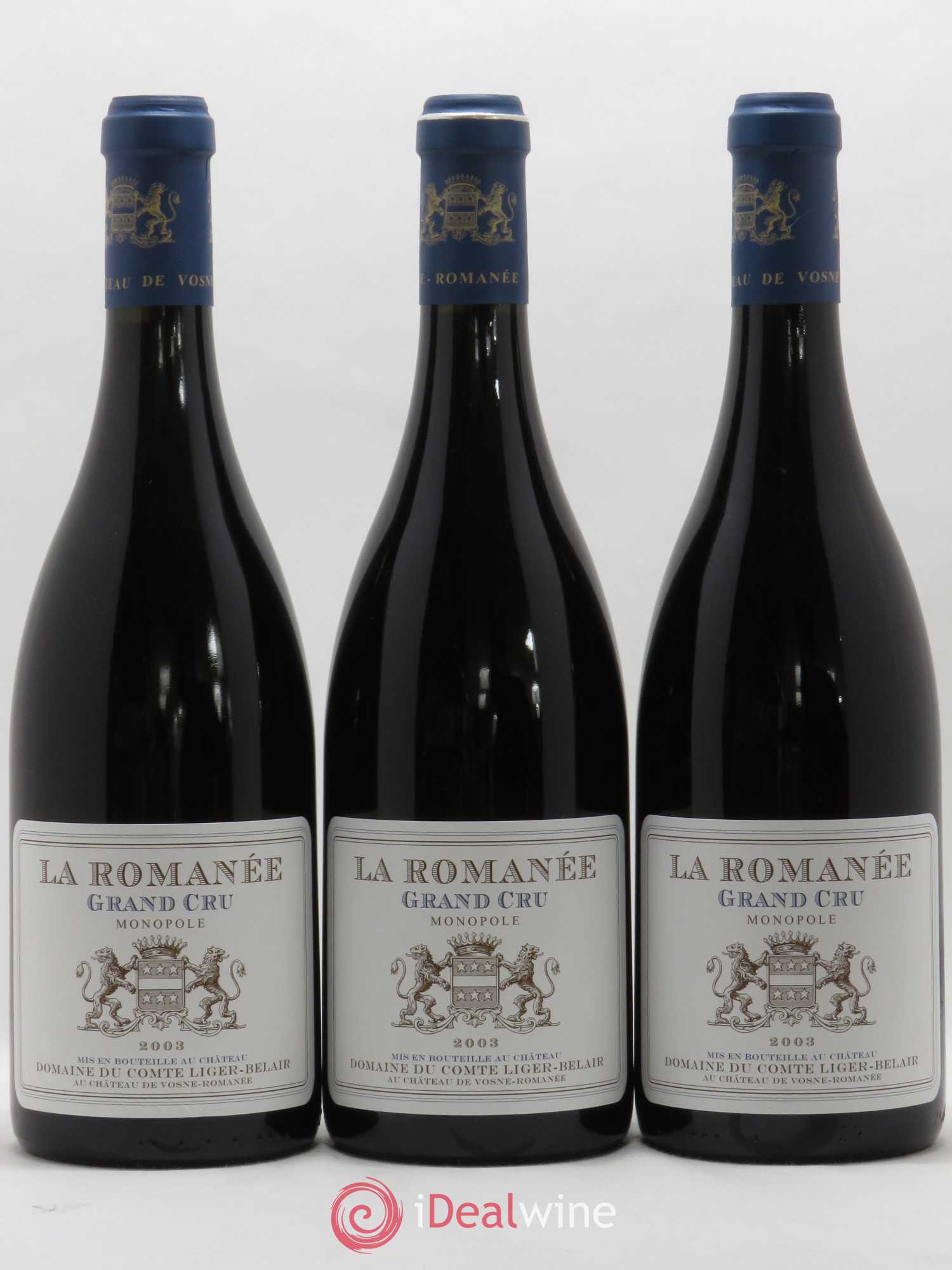 La Romanée Grand Cru Comte Liger-Belair (Domaine du) 2003 - Lot de 3 bouteilles - 0