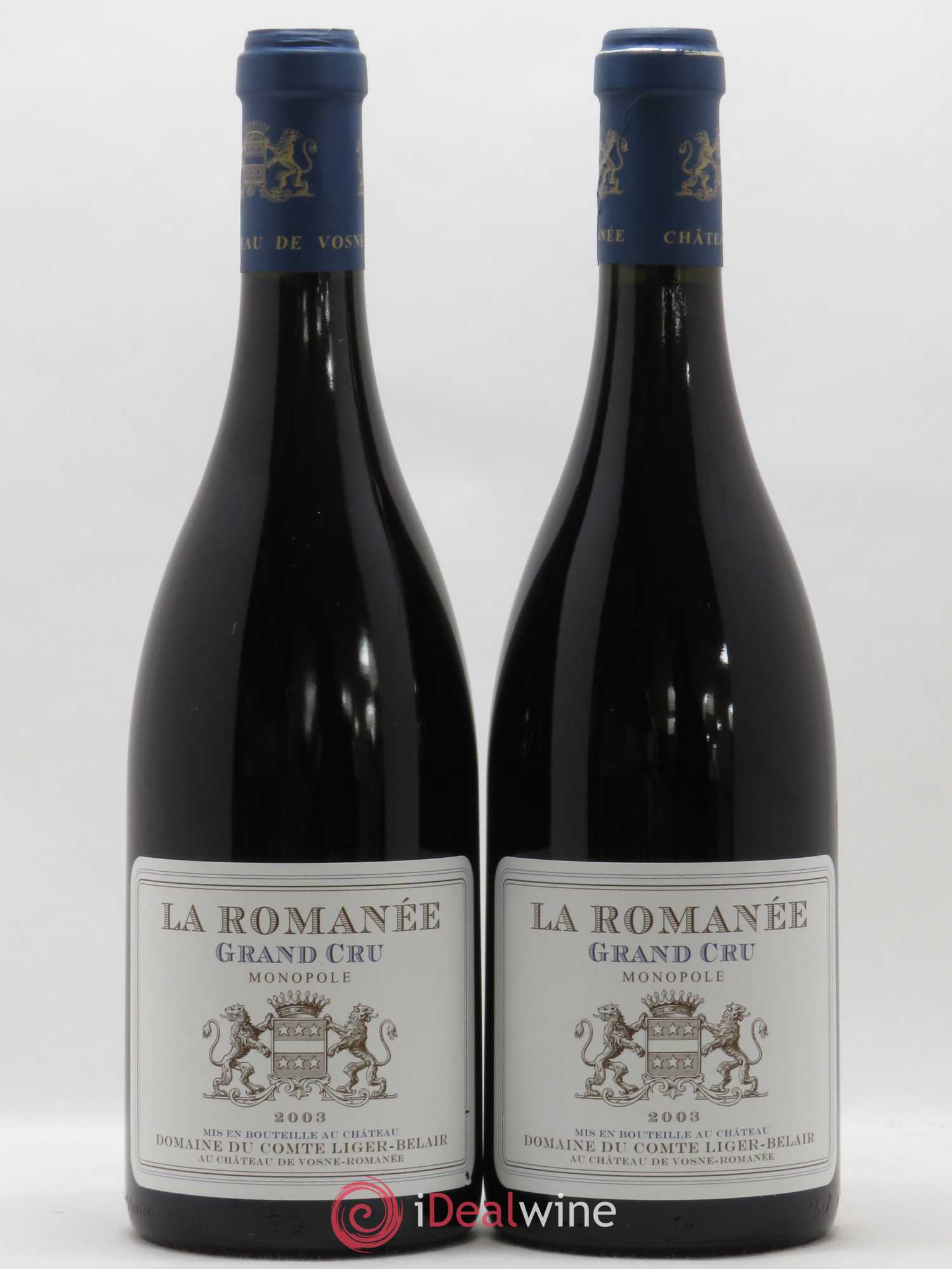 La Romanée Grand Cru Comte Liger-Belair (Domaine du) 2003 - Lot de 2 bouteilles - 0