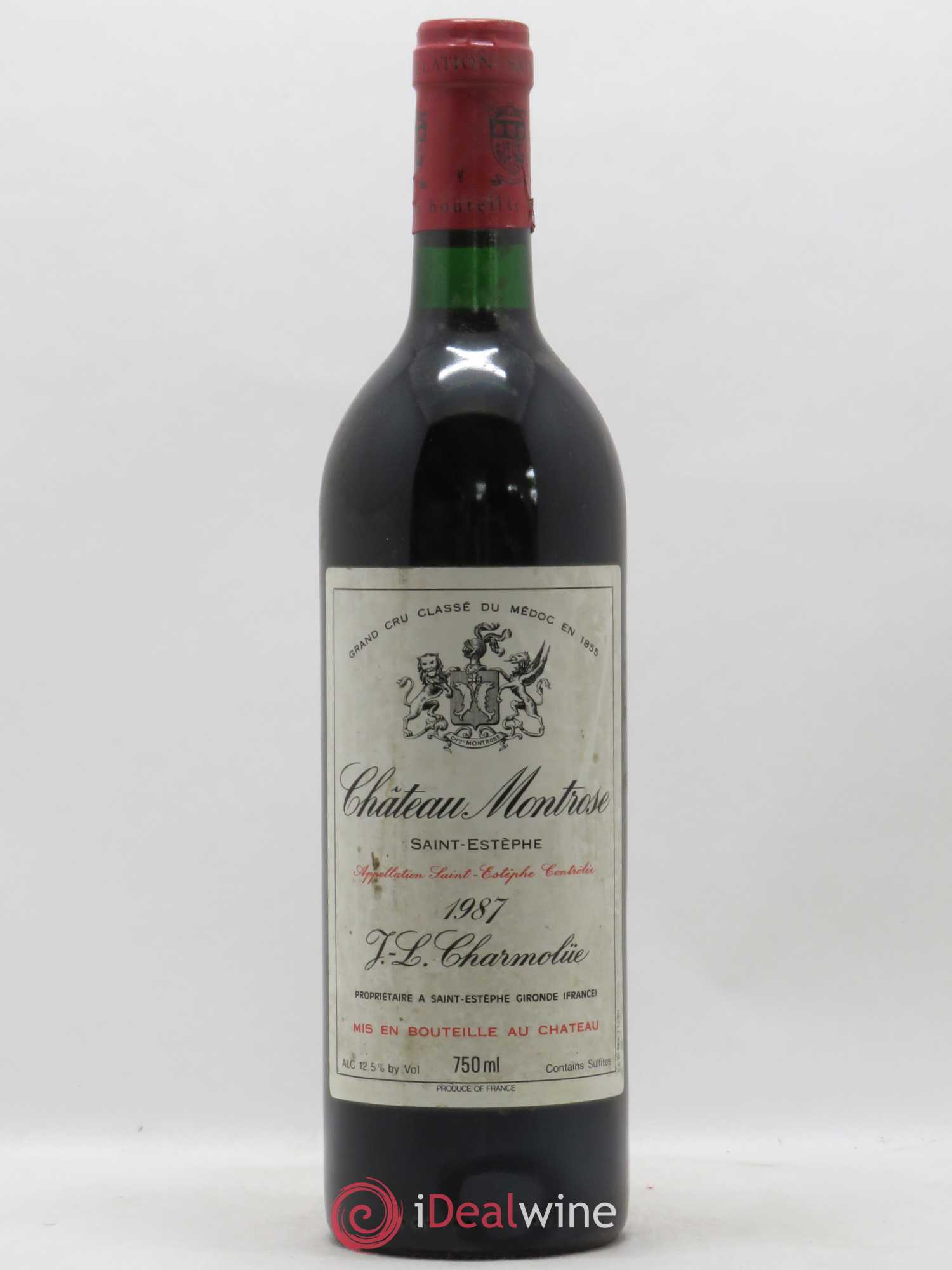 Château Montrose 2ème Grand Cru Classé 1987 - Lot de 1 bouteille - 0