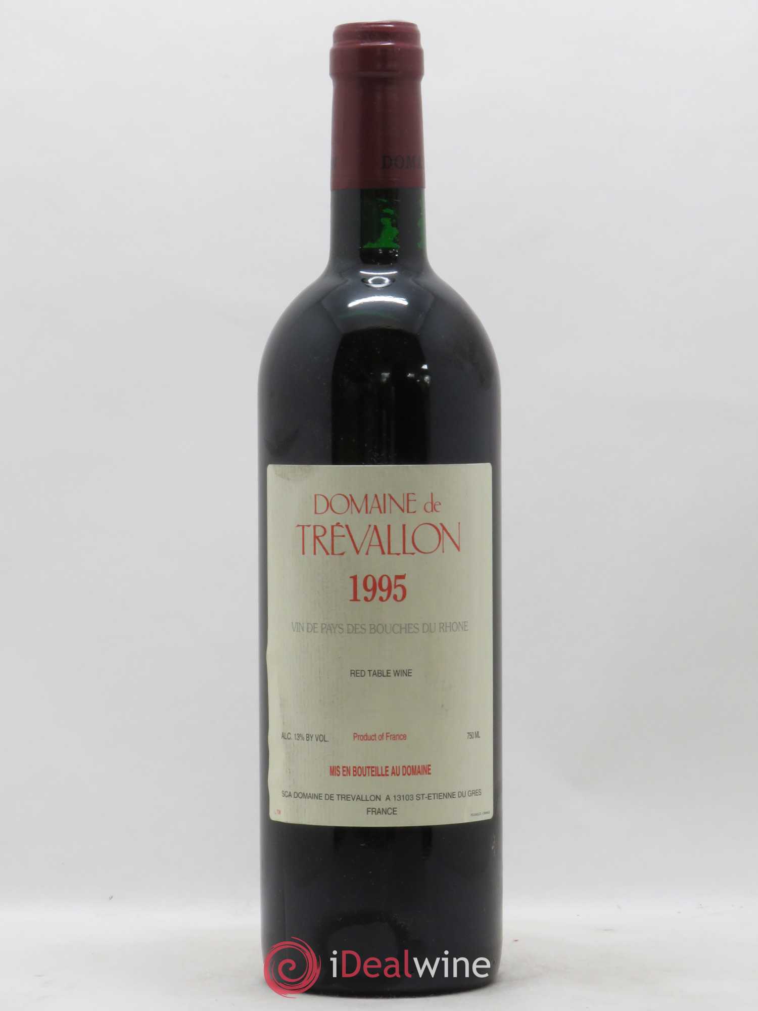 VDP Bouches du Rhône Trévallon (Domaine de) Eloi Dürrbach 1995 - Lot de 1 bouteille - 0