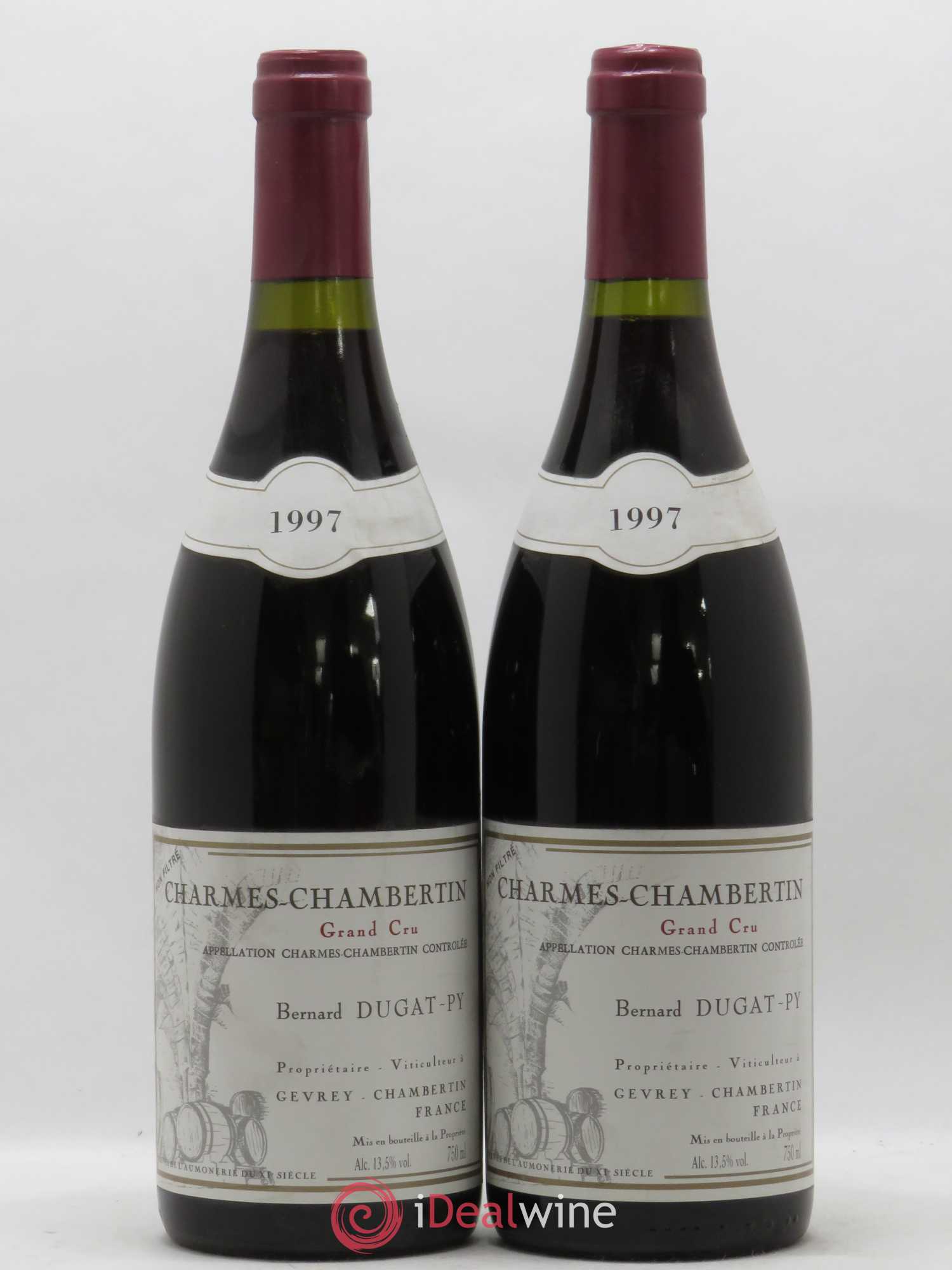 Charmes-Chambertin Grand Cru Dugat-Py 1997 - Lot de 2 bouteilles - 0