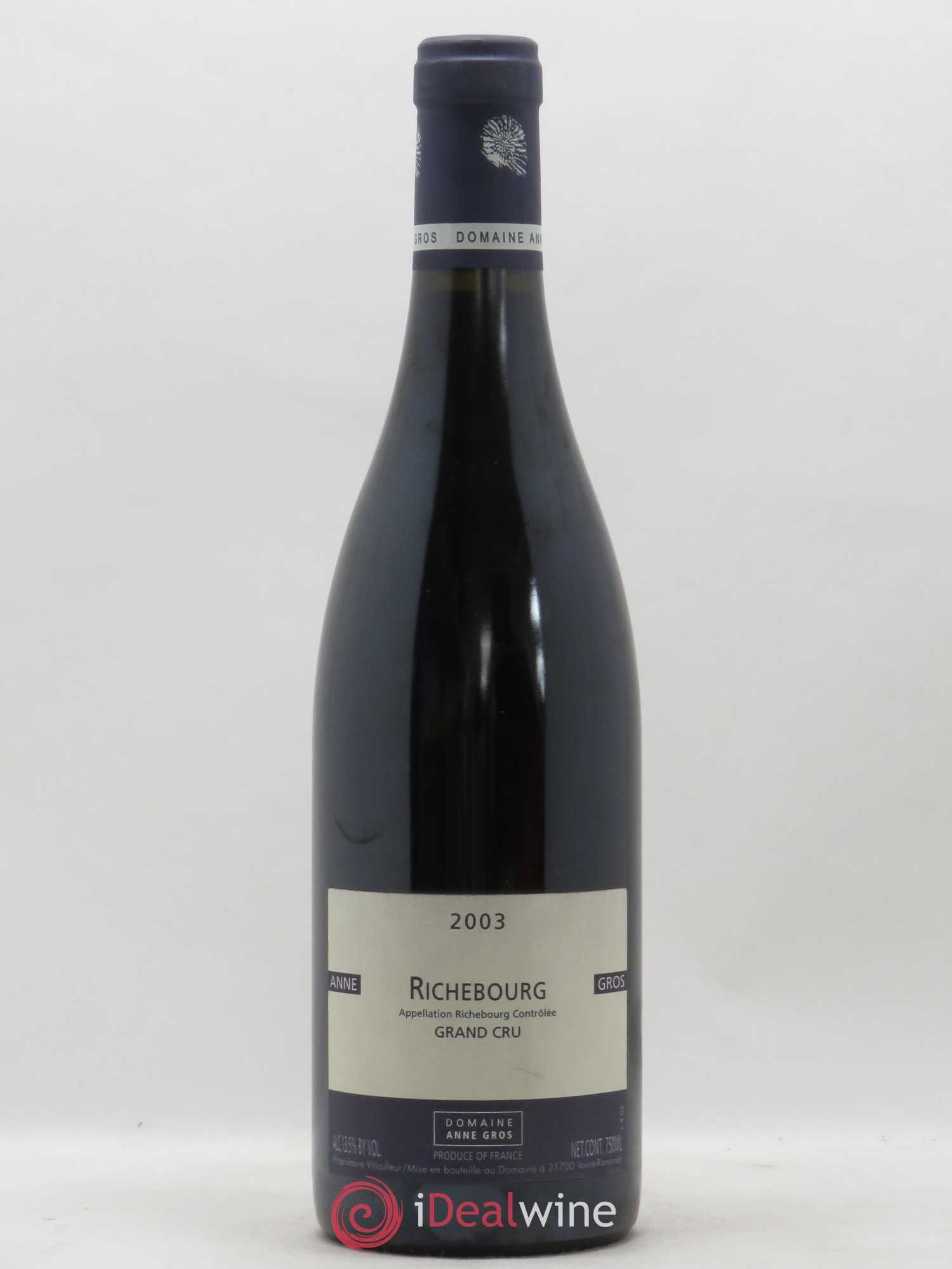 Richebourg Grand Cru Anne Gros 2003 - Lot de 1 bouteille - 0