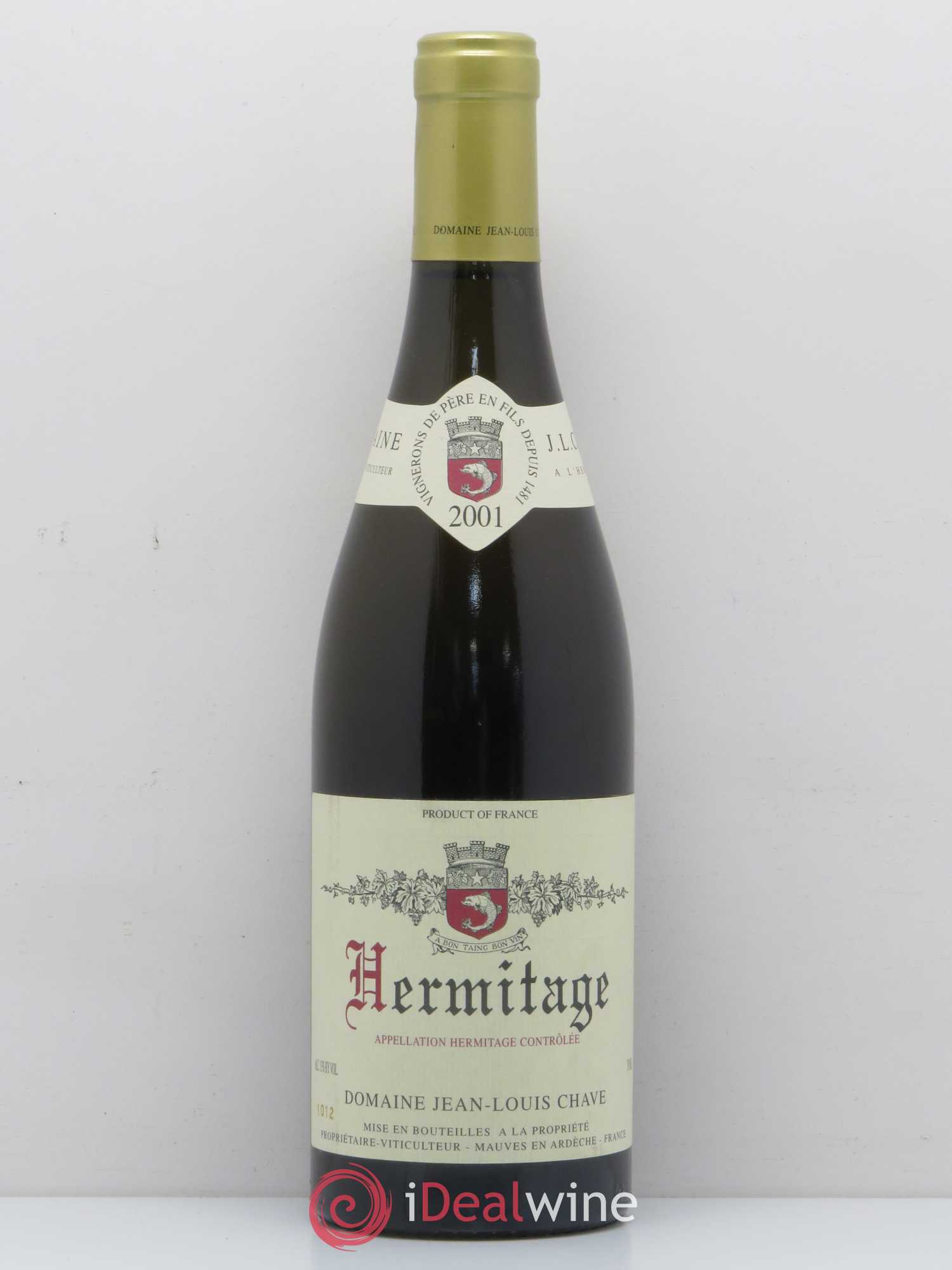 Hermitage Jean-Louis Chave 2001 - Lot de 1 bouteille - 0