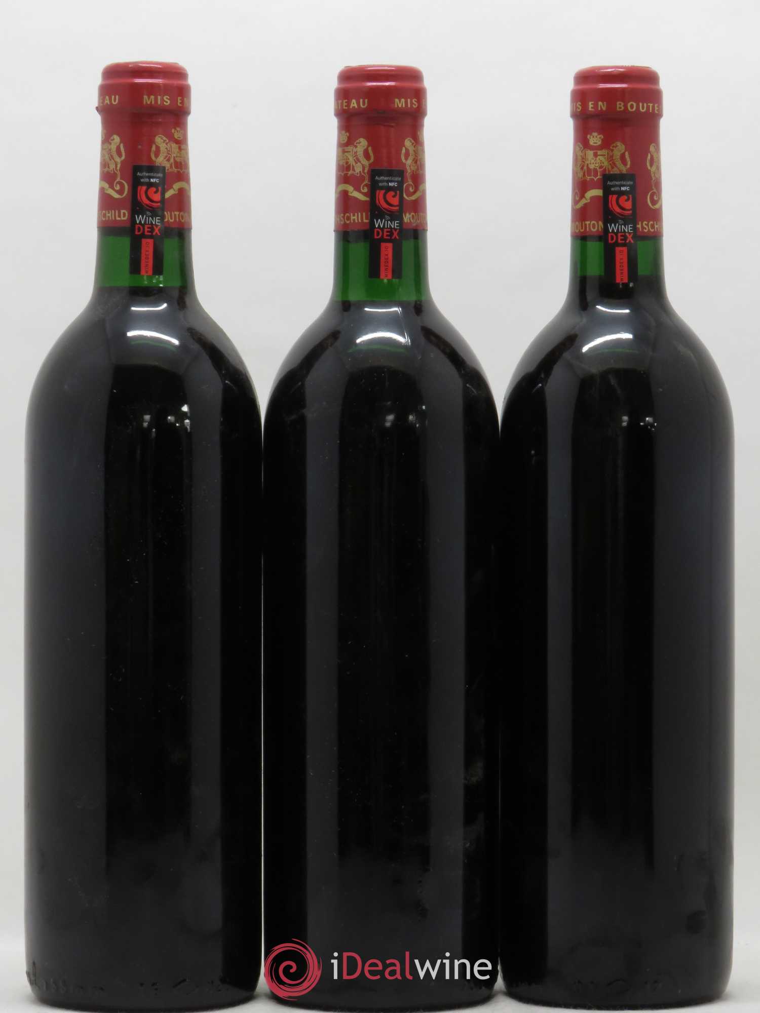 Château Mouton Rothschild 1er Grand Cru Classé 1986 - Lot de 3 bouteilles - 1