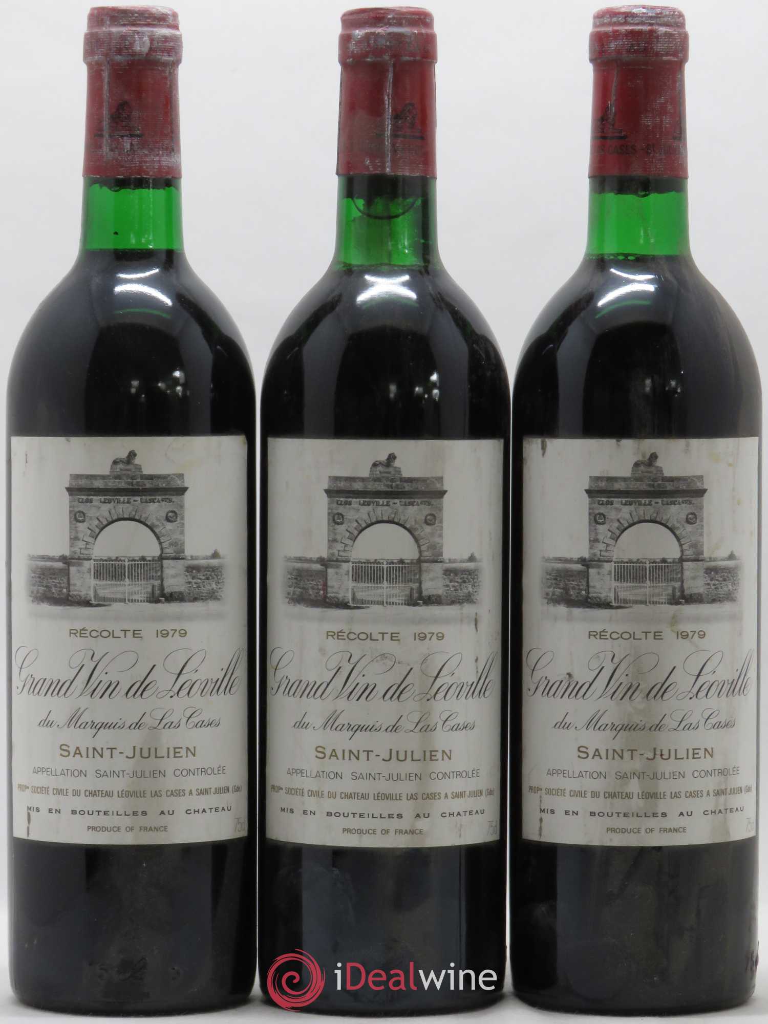 Château Léoville Las Cases 2ème Grand Cru Classé 1979 - Lot de 3 bouteilles - 0