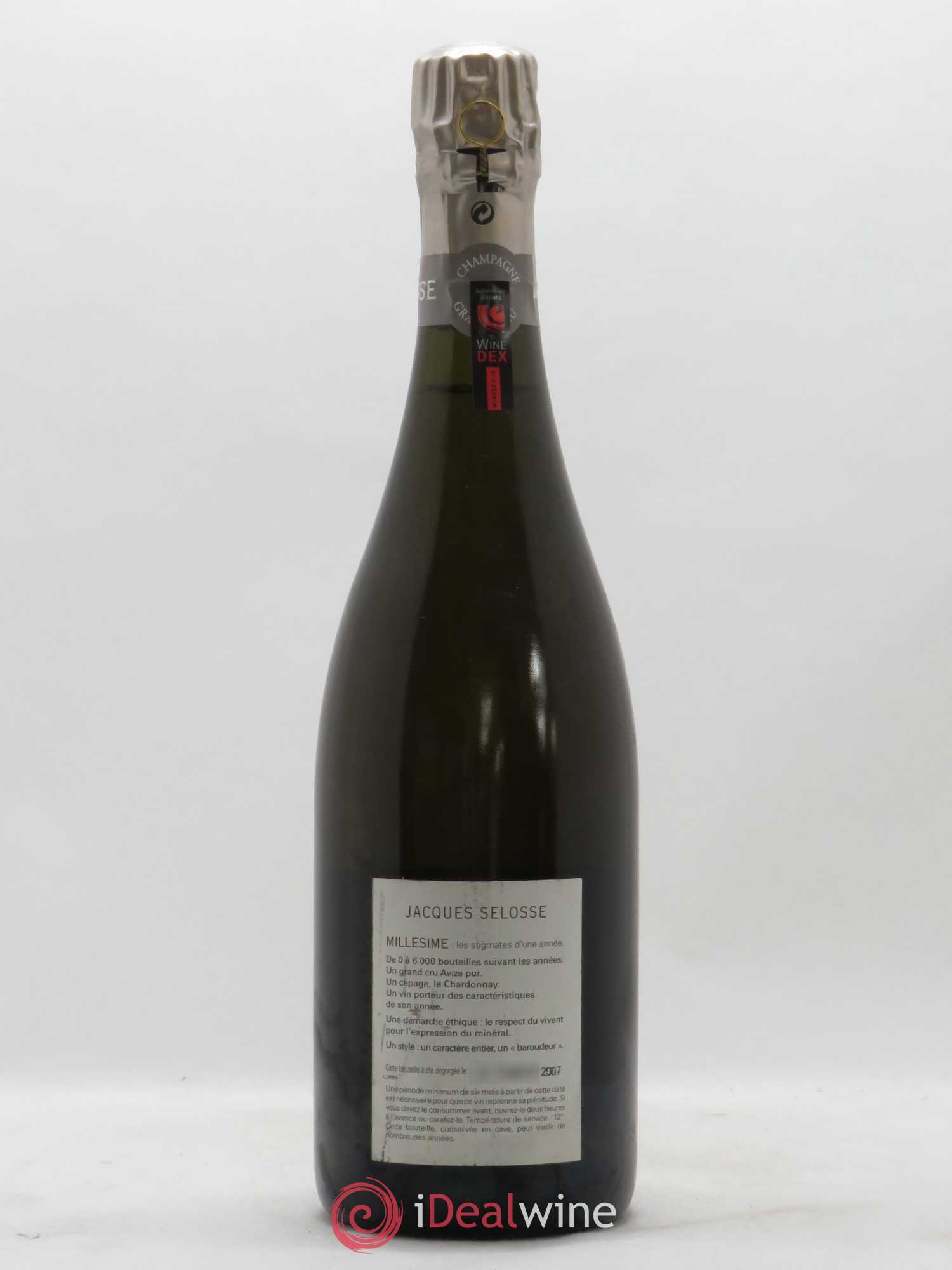 Grand Cru Blanc de Blancs Brut Jacques Selosse - Lot de 1 bouteille - 1