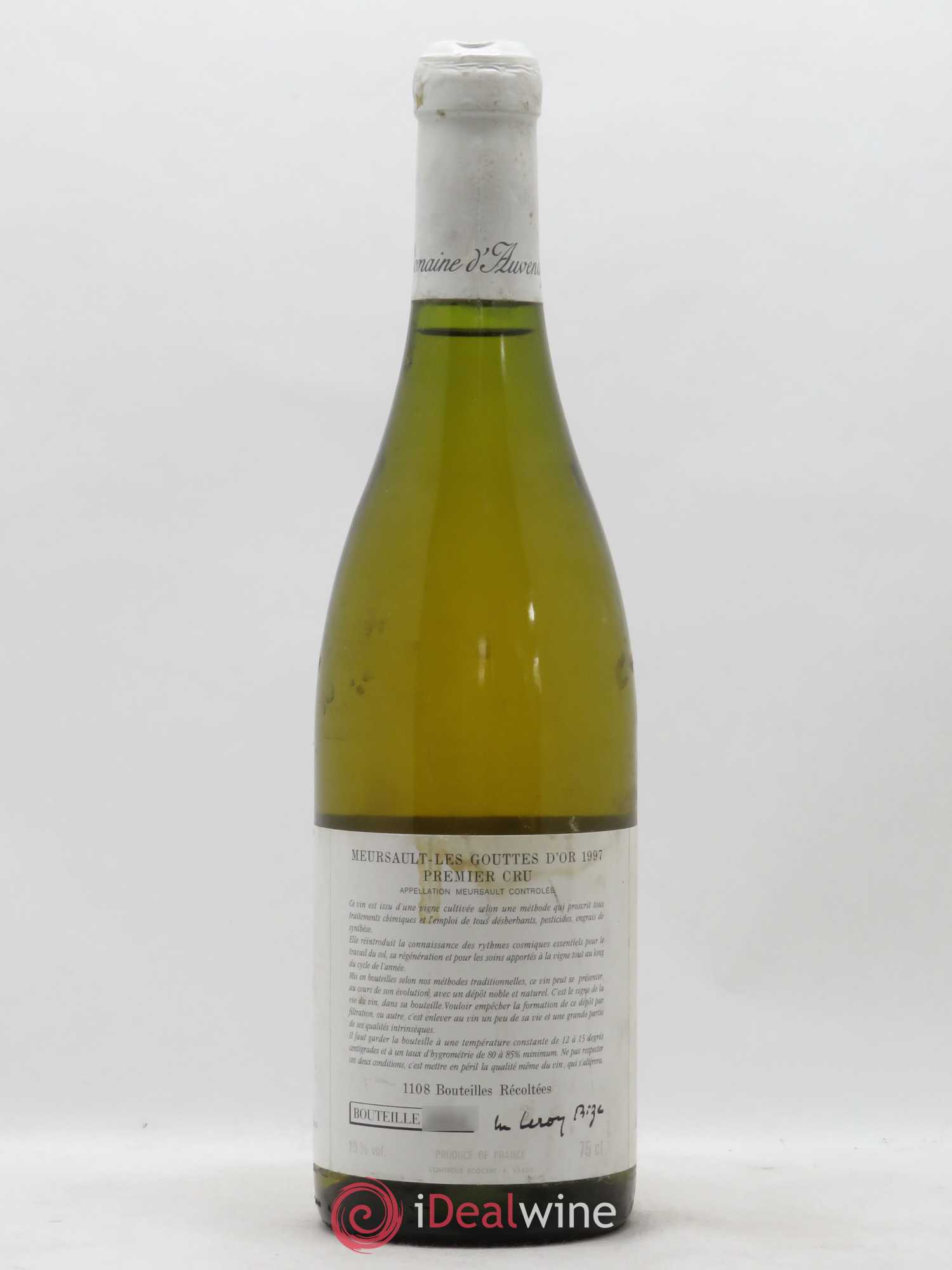 Meursault 1er Cru Les Gouttes d'Or d'Auvenay (Domaine) 1997 - Lot de 1 bouteille - 1