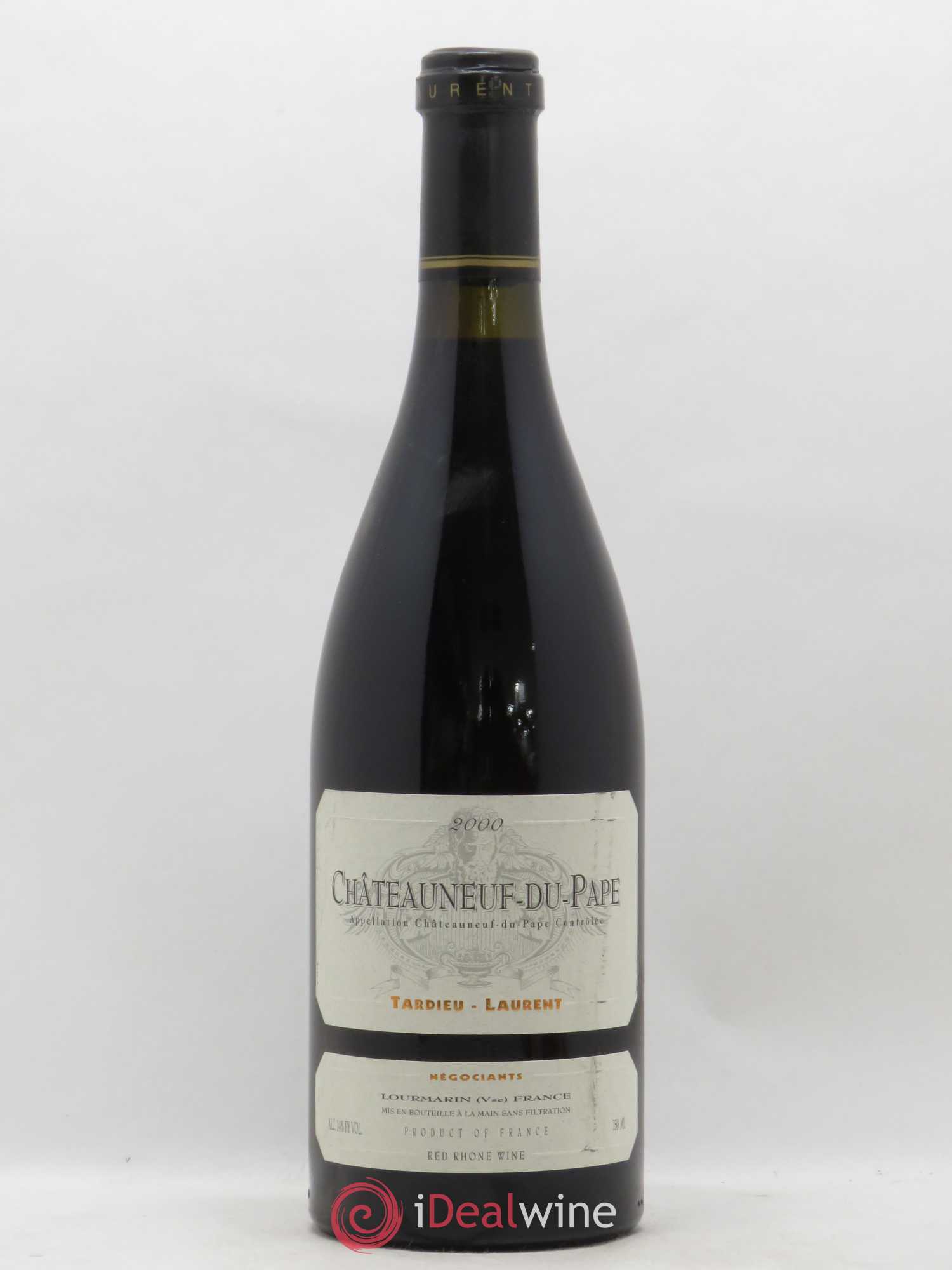 Châteauneuf-du-Pape Domaine Tardieu-Laurent Famille Tardieu 2000 - Lot de 1 bouteille - 0