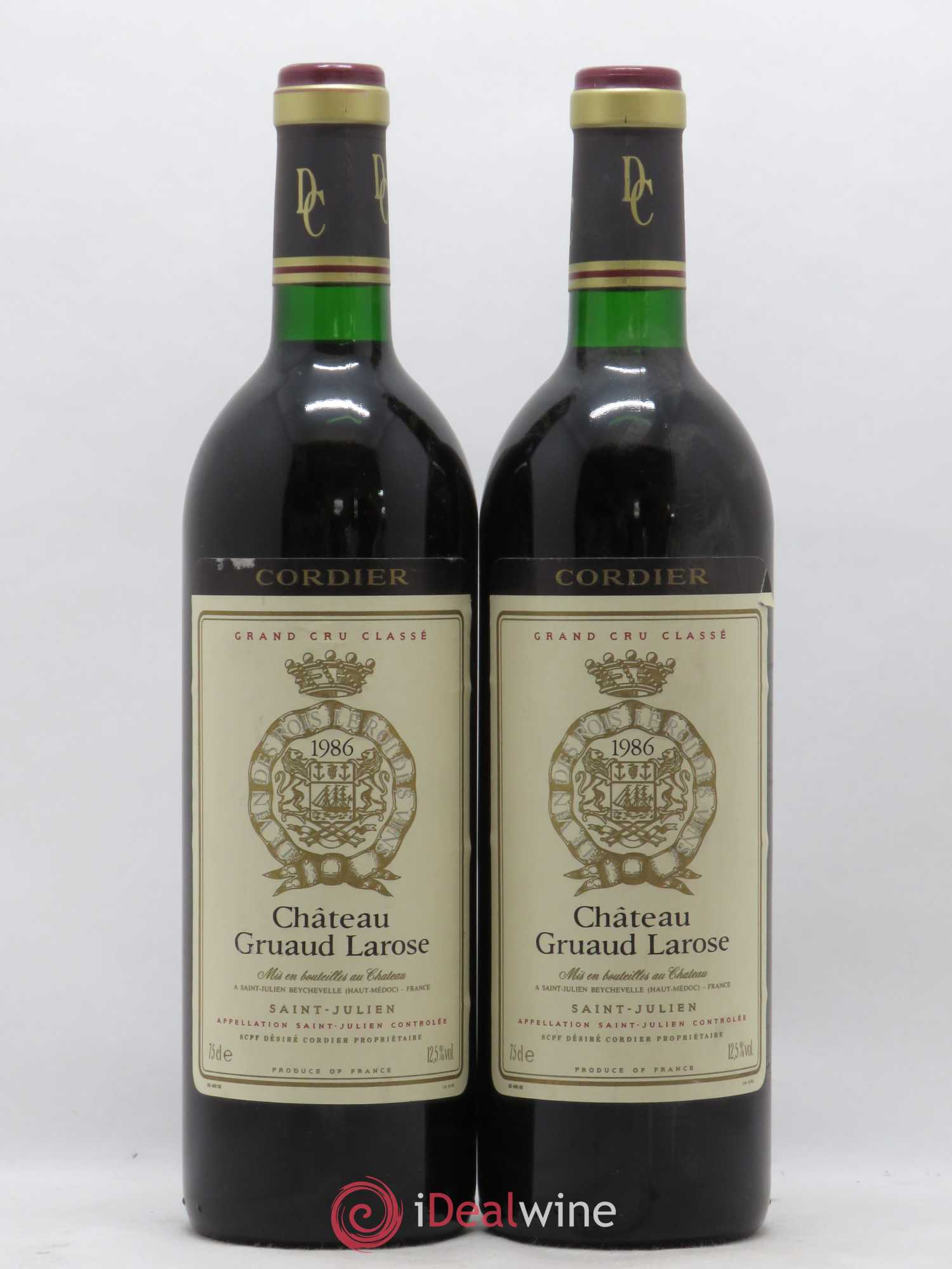 Château Gruaud Larose 2ème Grand Cru Classé 1986 - Lot de 2 bouteilles - 0