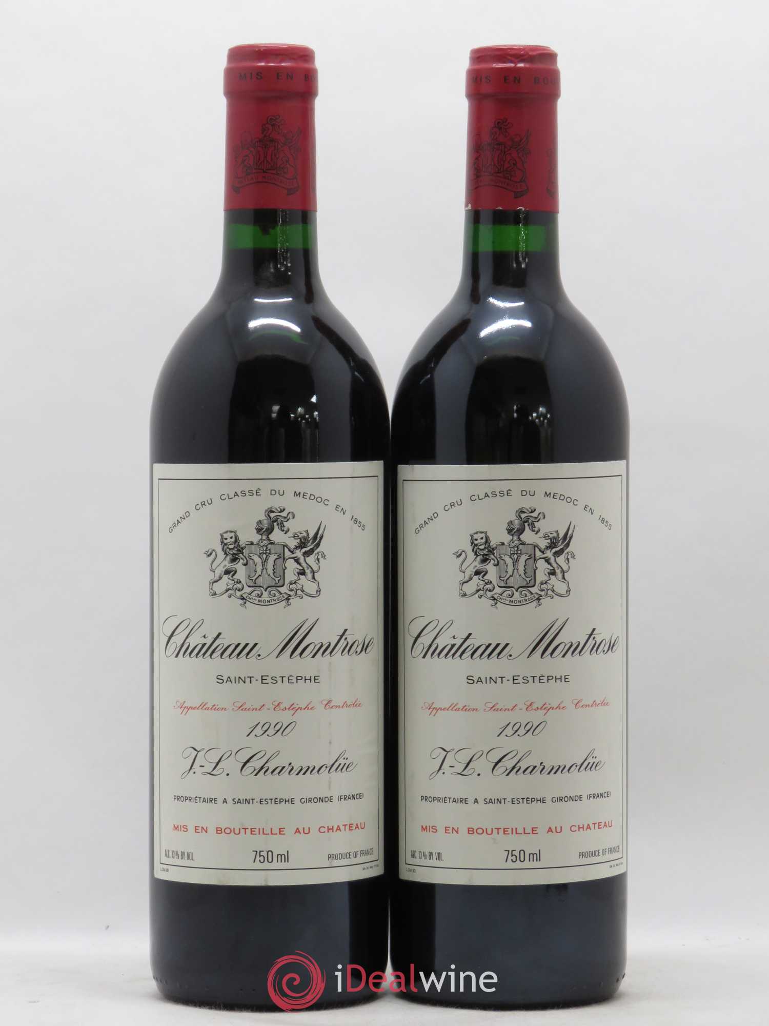 Château Montrose 2ème Grand Cru Classé 1990 - Lot de 2 bouteilles - 0