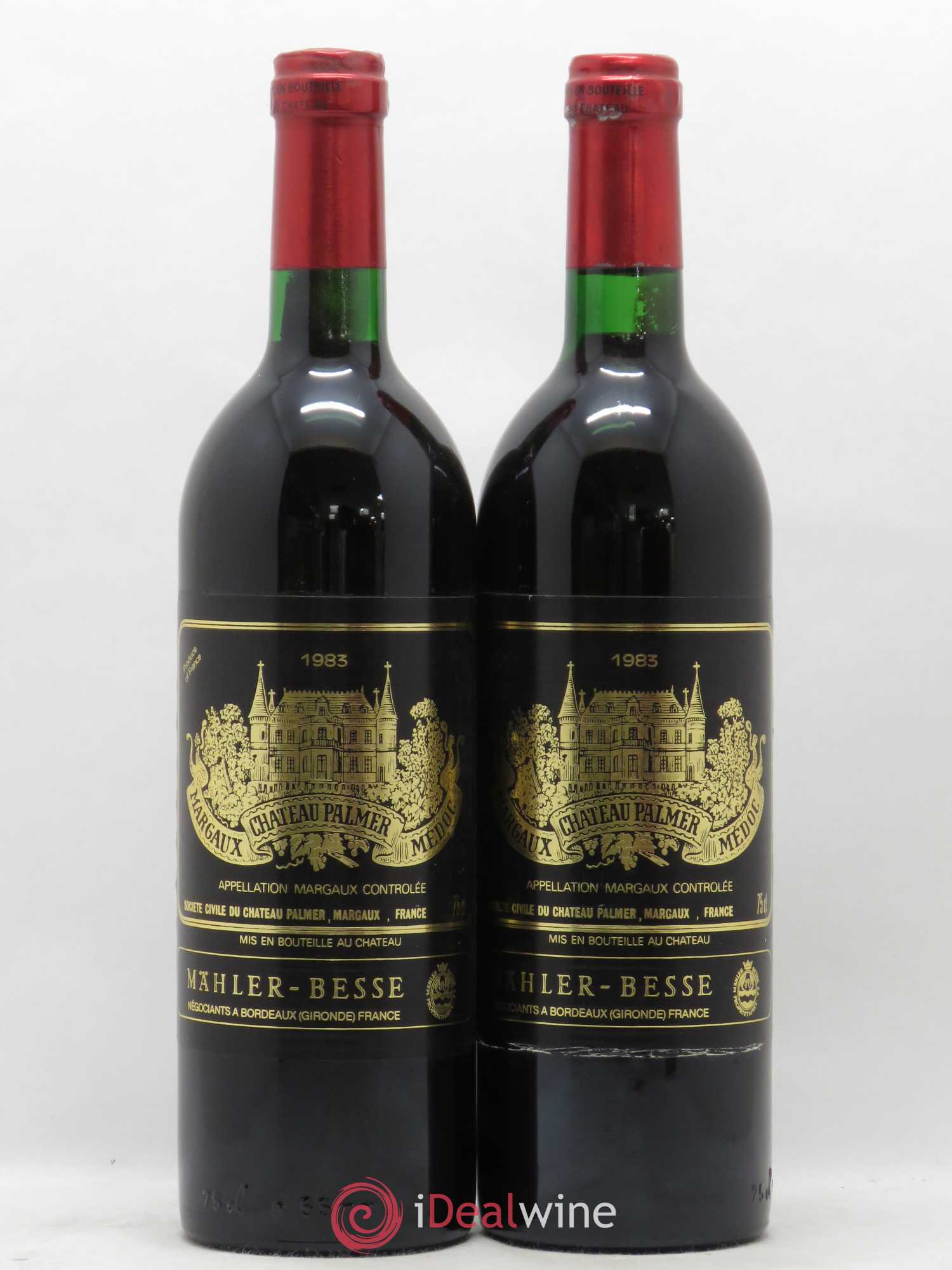 Château Palmer 3ème Grand Cru Classé 1983 - Lot de 2 bouteilles - 0