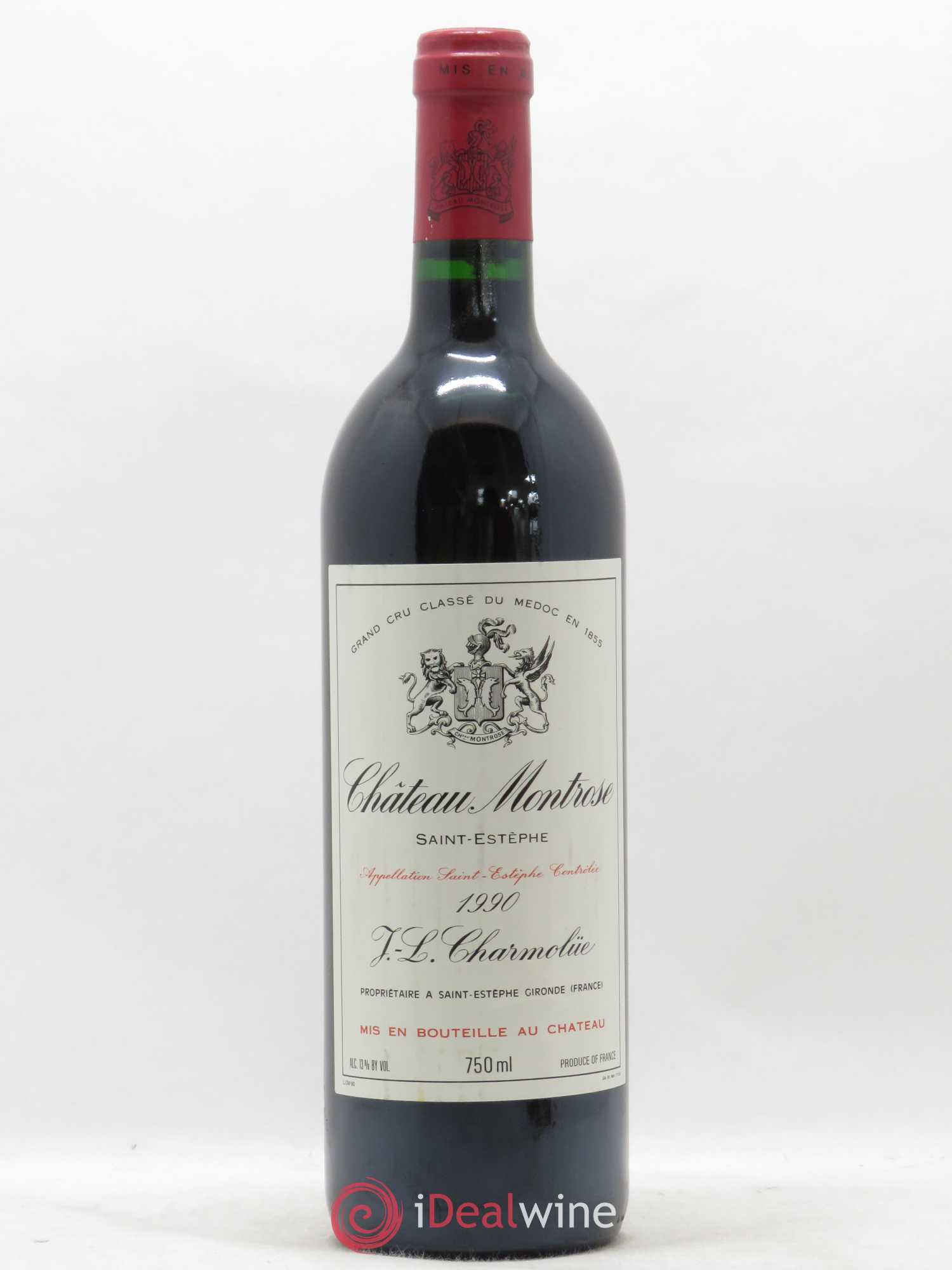 Château Montrose 2ème Grand Cru Classé 1990 - Lot de 1 bouteille - 0