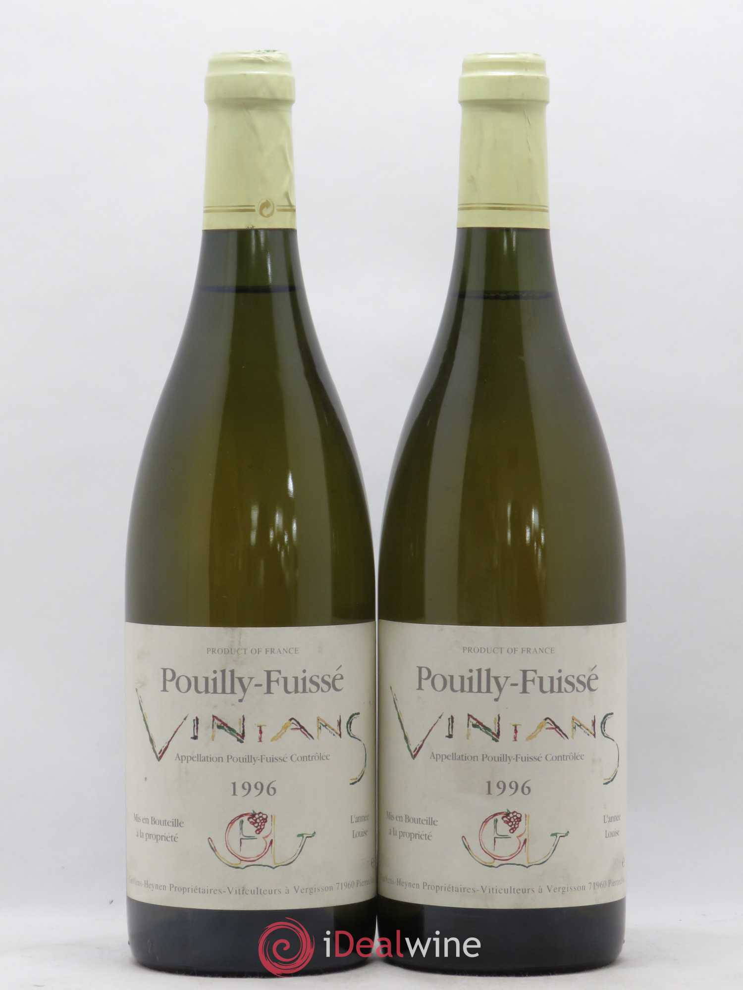 Pouilly-Fuissé Cuvee Vinians Guffens Heynen L'année Louise 1996 - Posten von 2 Flaschen - 0