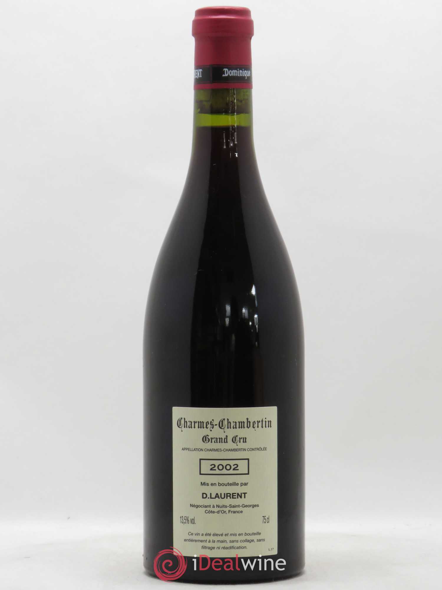 Charmes-Chambertin Grand Cru Vieilles Vignes Dominique Laurent 2002 - Lot de 1 bouteille - 1