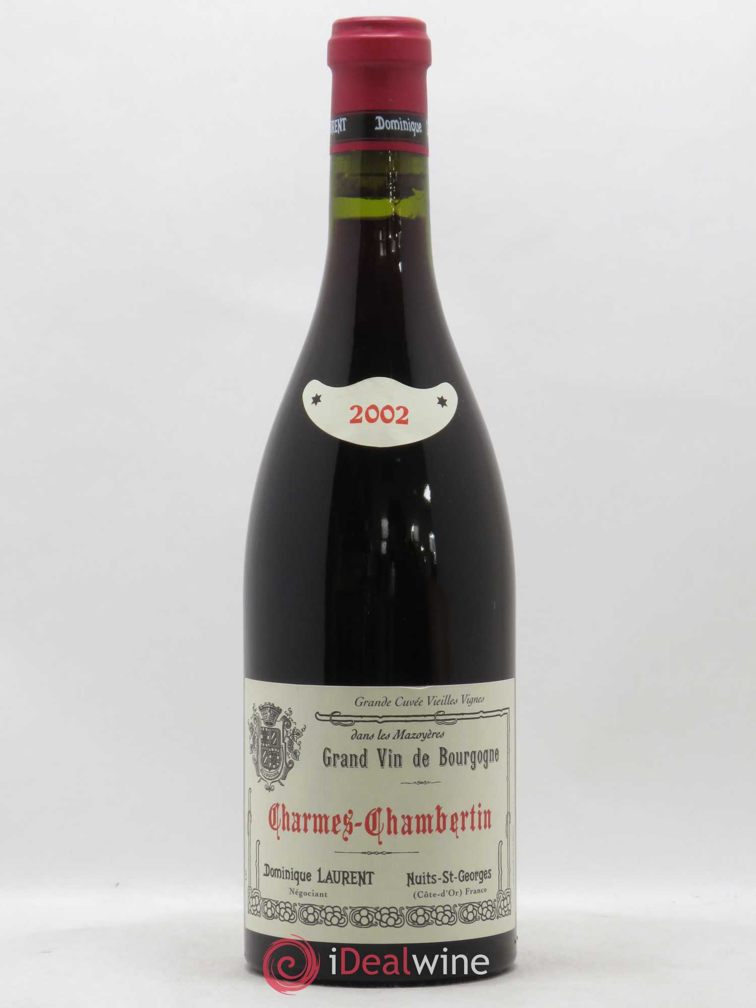 Charmes-Chambertin Grand Cru Vieilles Vignes Dominique Laurent 2002 - Lot de 1 bouteille - 0